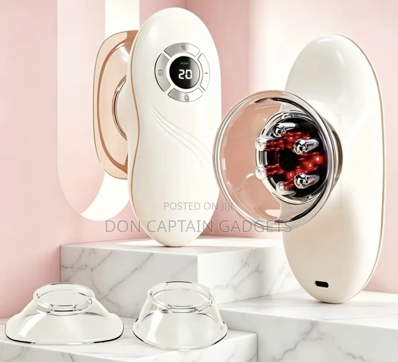3-in-1 Multi-Function Massage Beauty Instrumen Equipped 2 Suction Cups