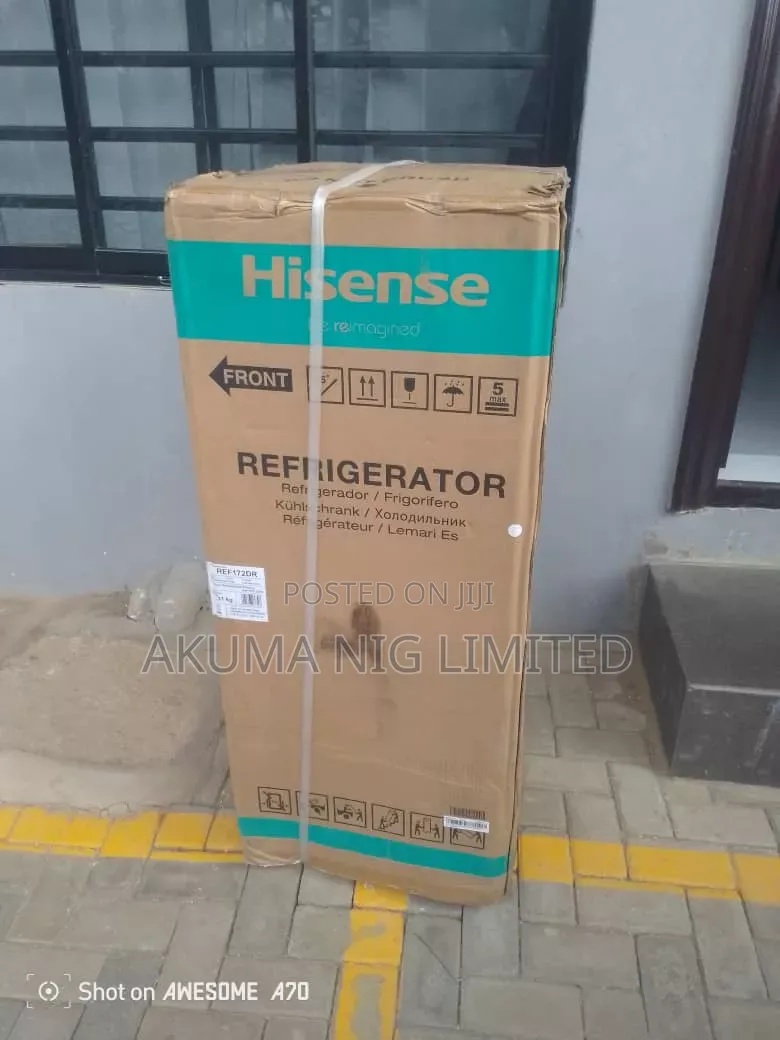 New Hisense Double Door Fridge 124l Fast Cooling Warranty