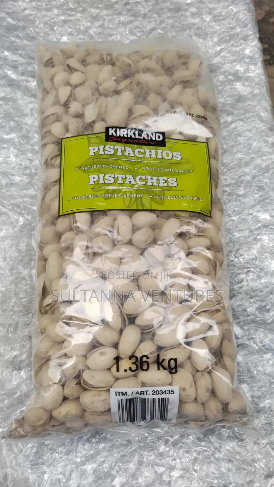 Kirkland Pistachios (Roasted and Salted, 1.36kg)