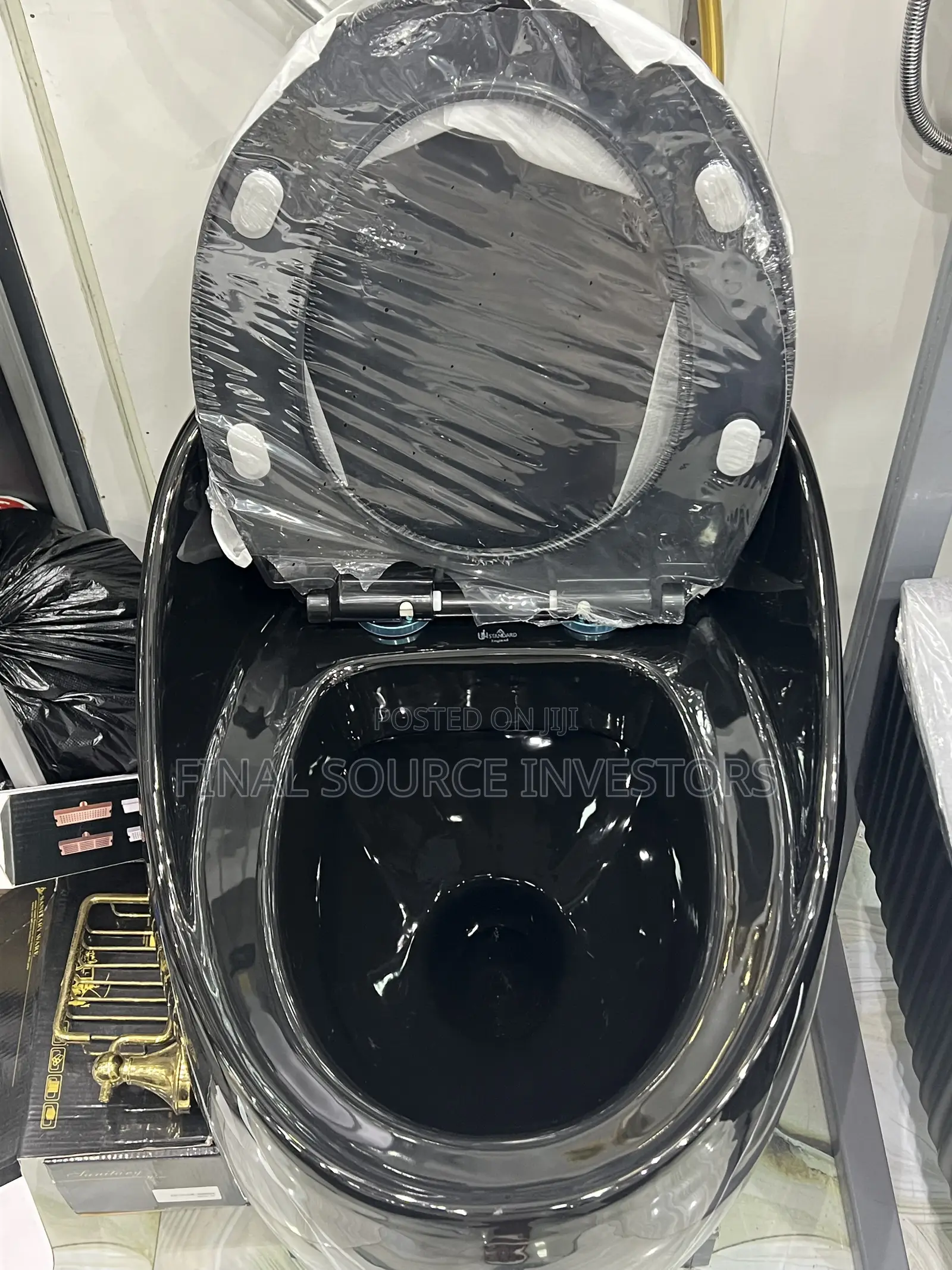 Luxurious Black Water Closet System