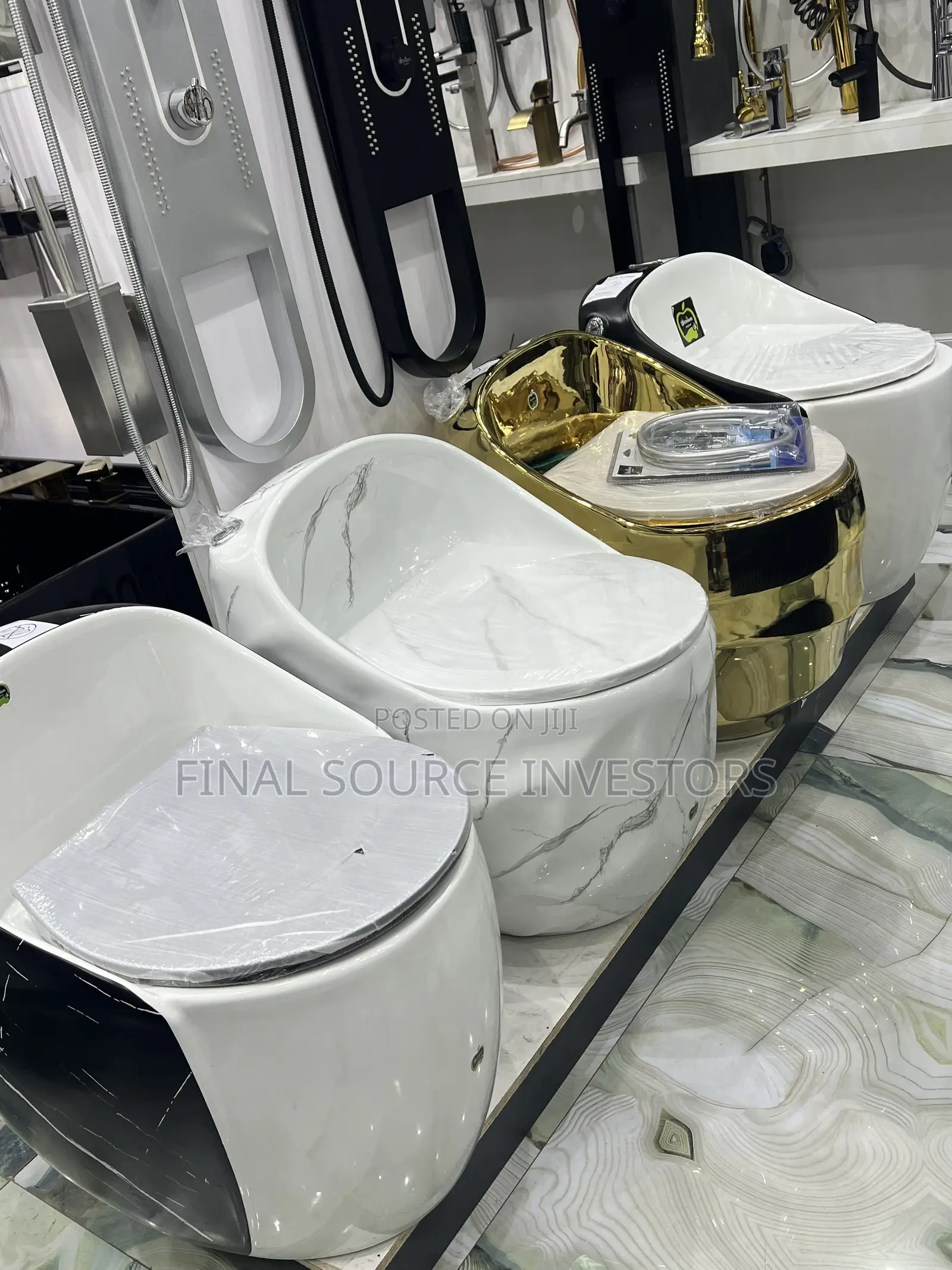 Stylish White Water Closet System