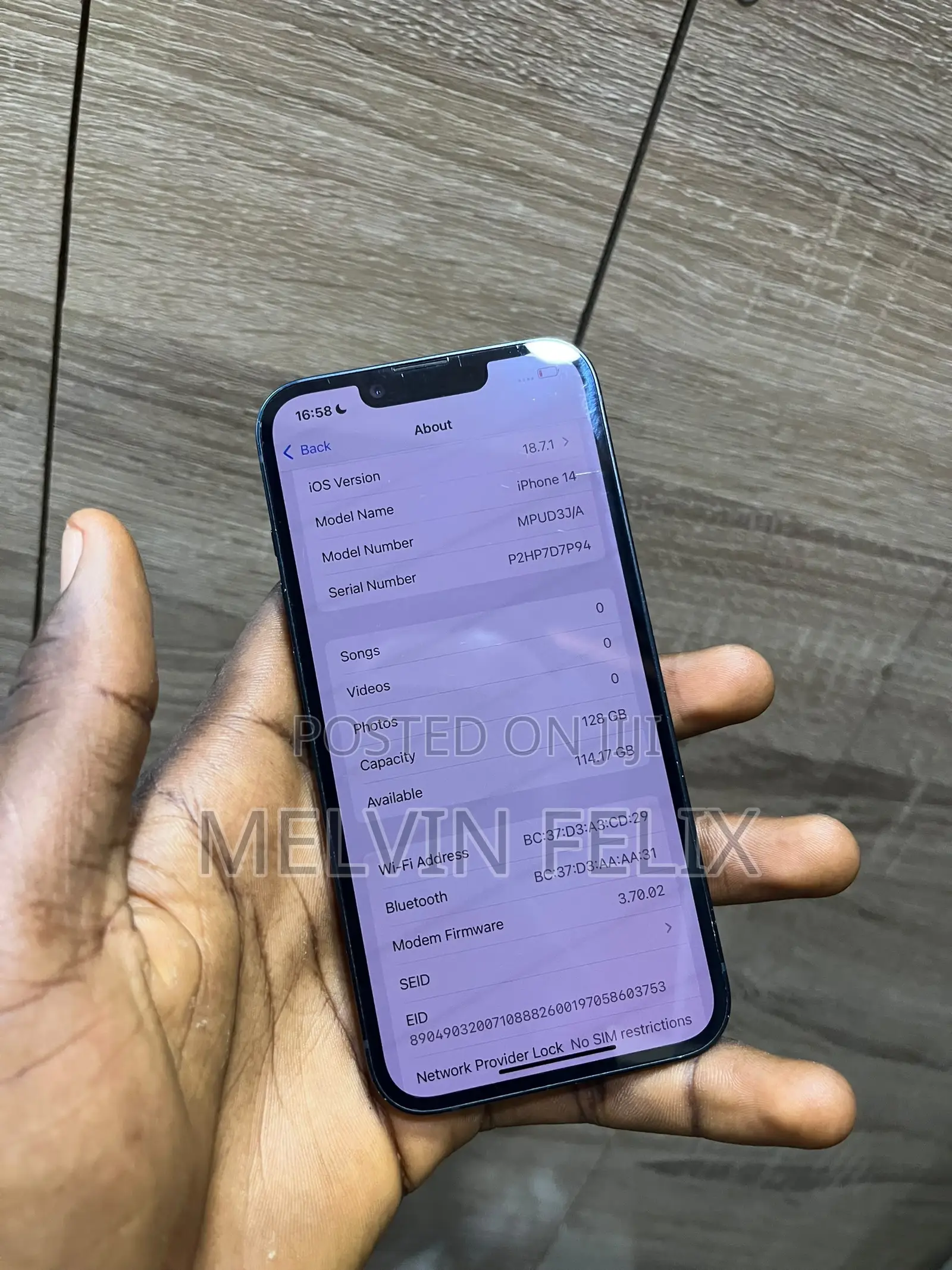 New Apple iPhone 14 128 GB Blue