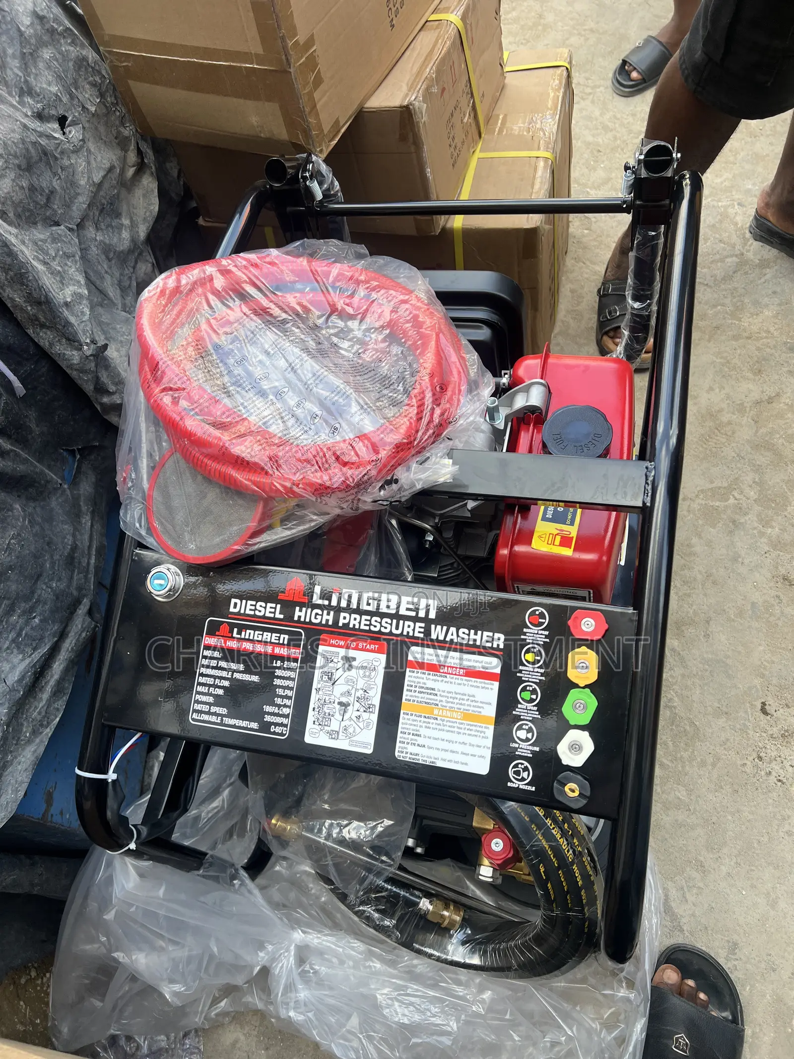 3600 PSI Lingben Diesel High Pressure Washer