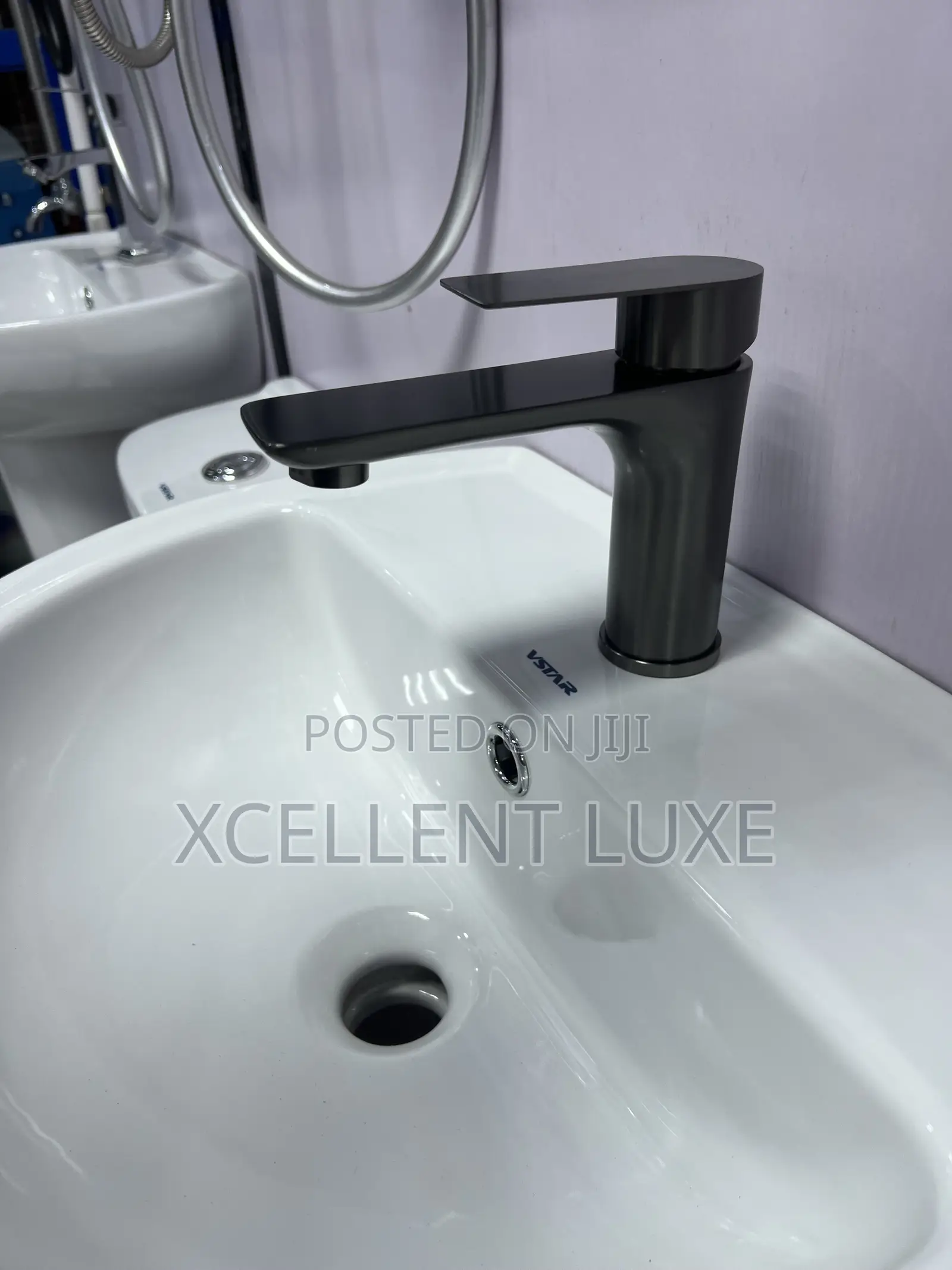Grey Basin Mixer Faucet