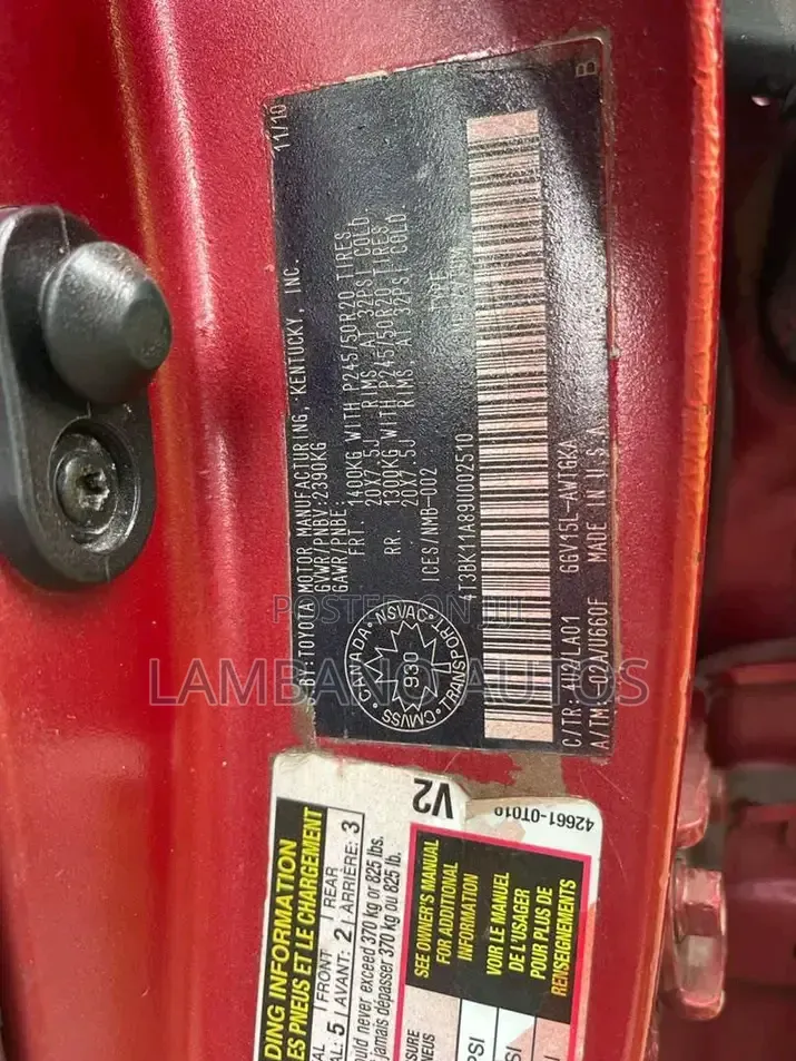 Toyota Venza 2012 Red