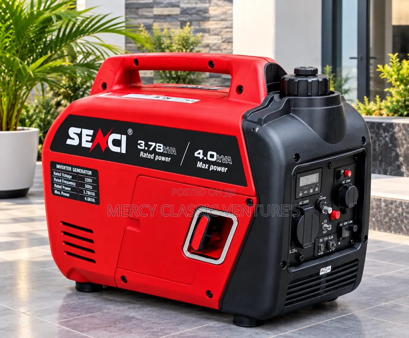 Original SEACI 4.0KVA Inverter Generator – 3.78KVA Rated Power