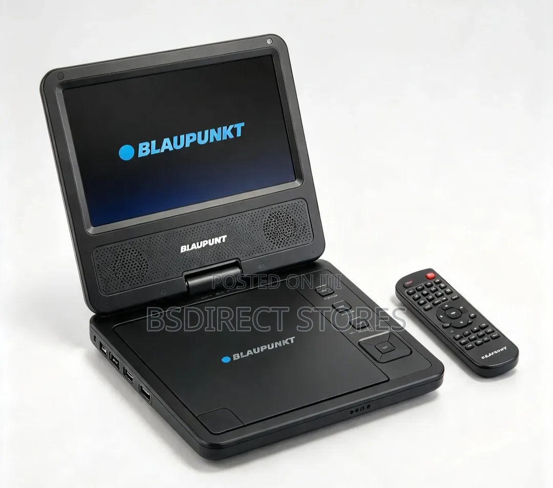 Blaupunkt 7 Inch LCD Rechargeable Portable DVD Player Black