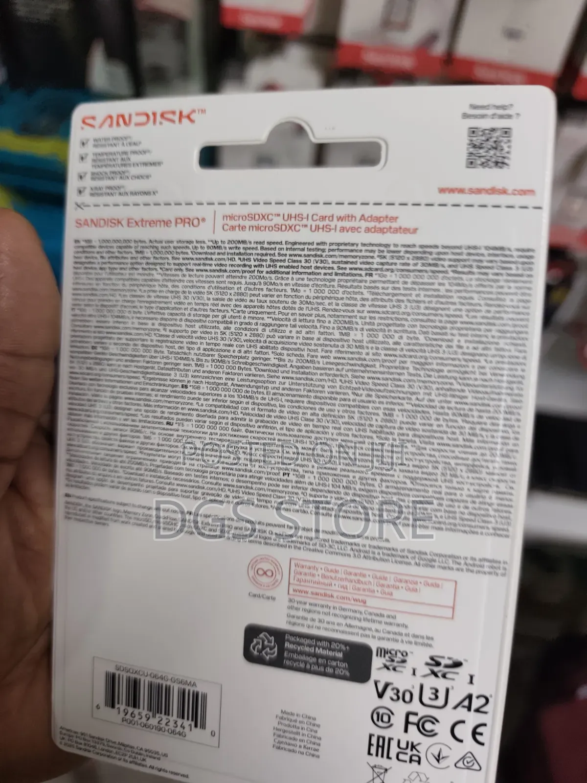 SanDisk Extreme Pro 64gb 200mbs Memory Card