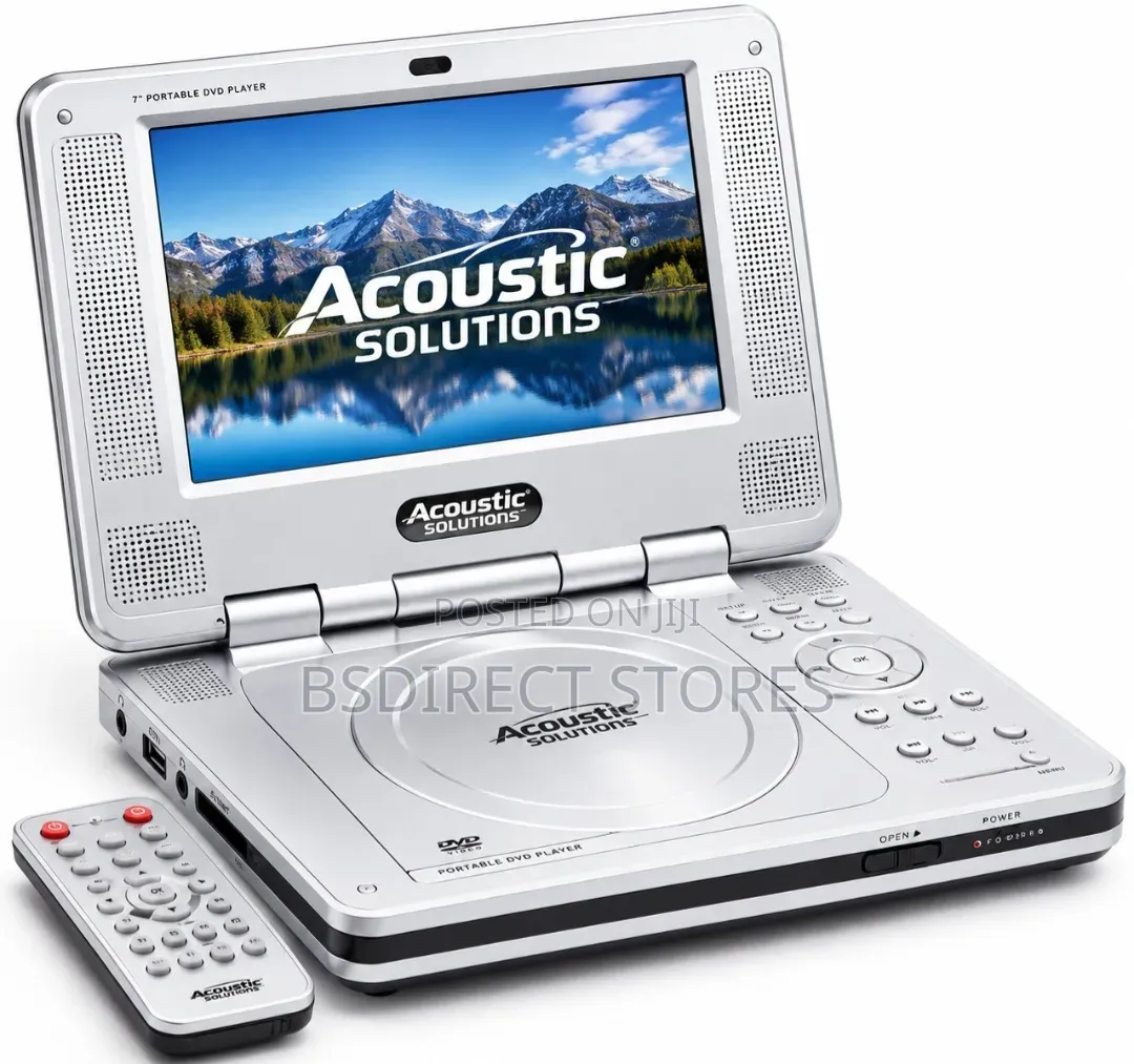 Acoustic Solutions DVD Rechargeable Portable DVD Player (7")
