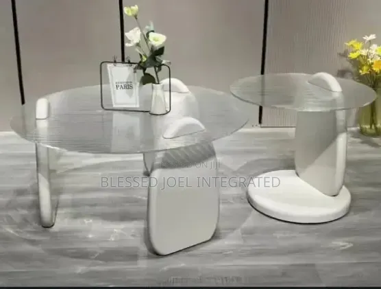 2 in 1 Transparent Centre Table