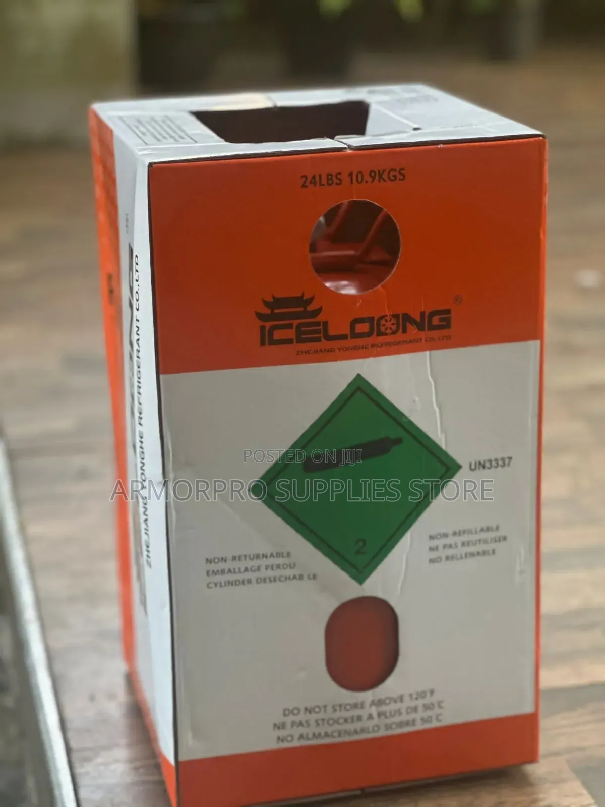 Icelong R404A Refrigerant Gas Cylinder Box Weighing 24 LBS (10.9 Kg)