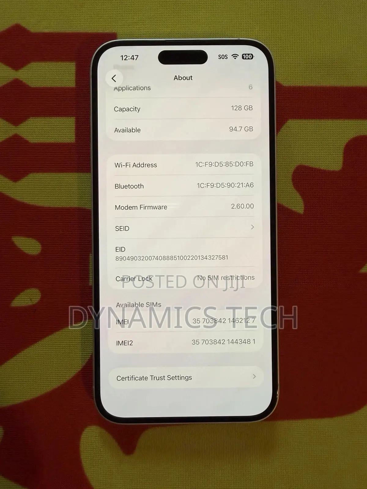 Apple iPhone 16 Plus 128 GB White
