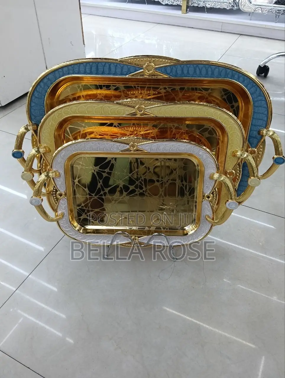 Gold Tray Set