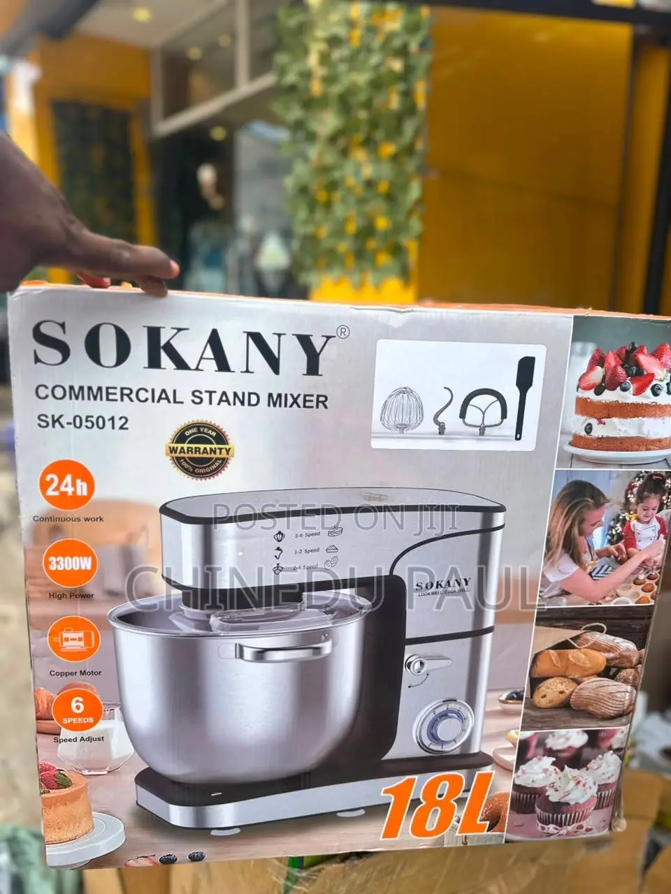 18l Kitchen Master Industrial Sokany Stand Mixer Sk-05012)