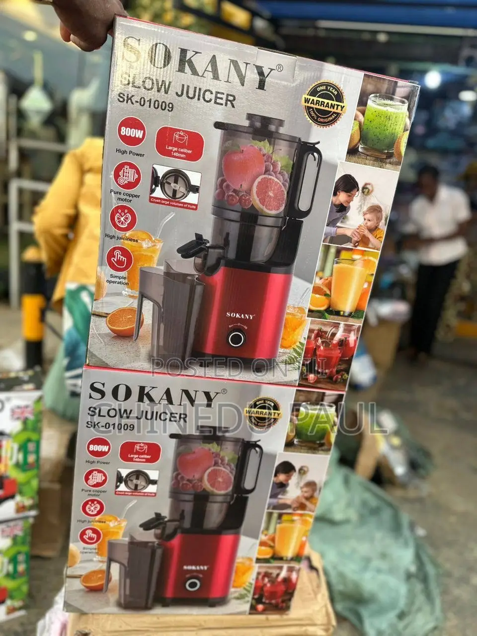 Sokany Slow Juicer (Sk-01009) Price: #85,000