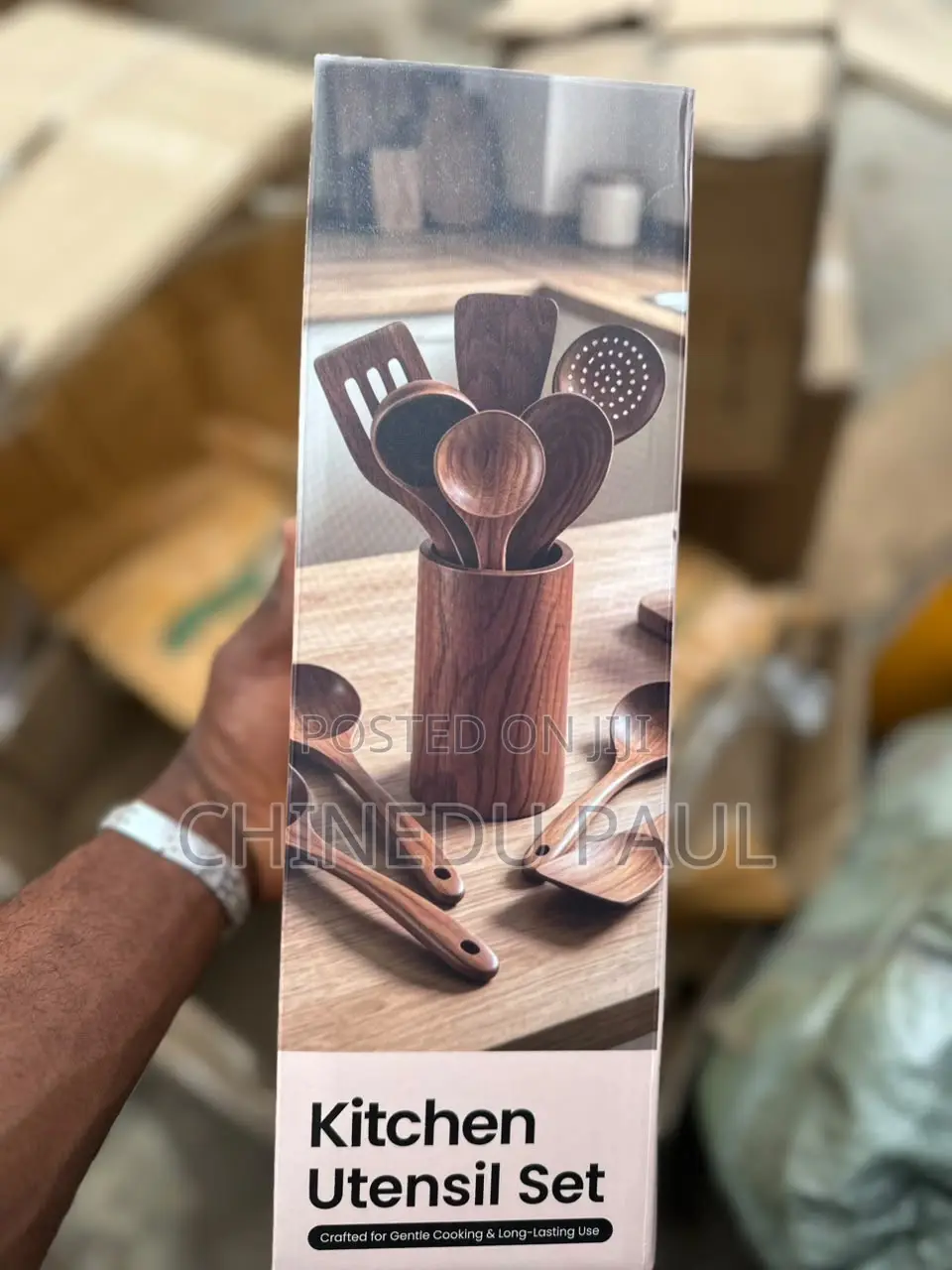 Cartoned Set of Big Cooking Wooden Spoon It’s Healthier Safer