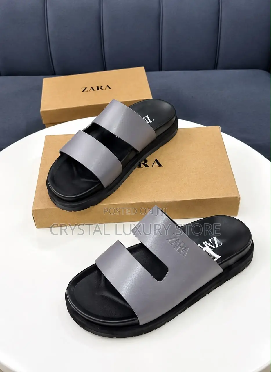Zara Quality Luxury Men Genuine Leather Sandals