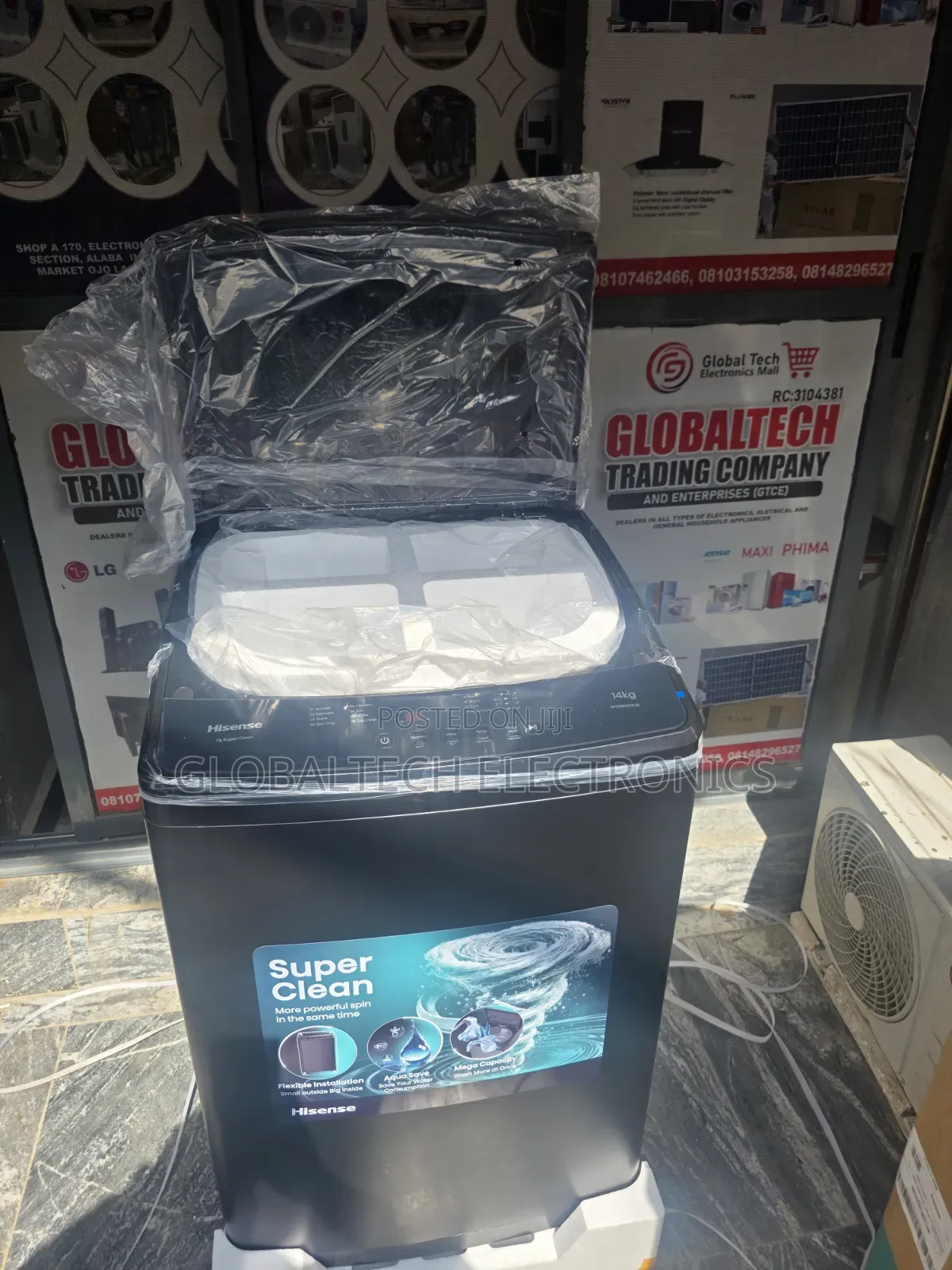 Hisense 14KG Fully Automatic Top Load Washing Machine – Wash Spin
