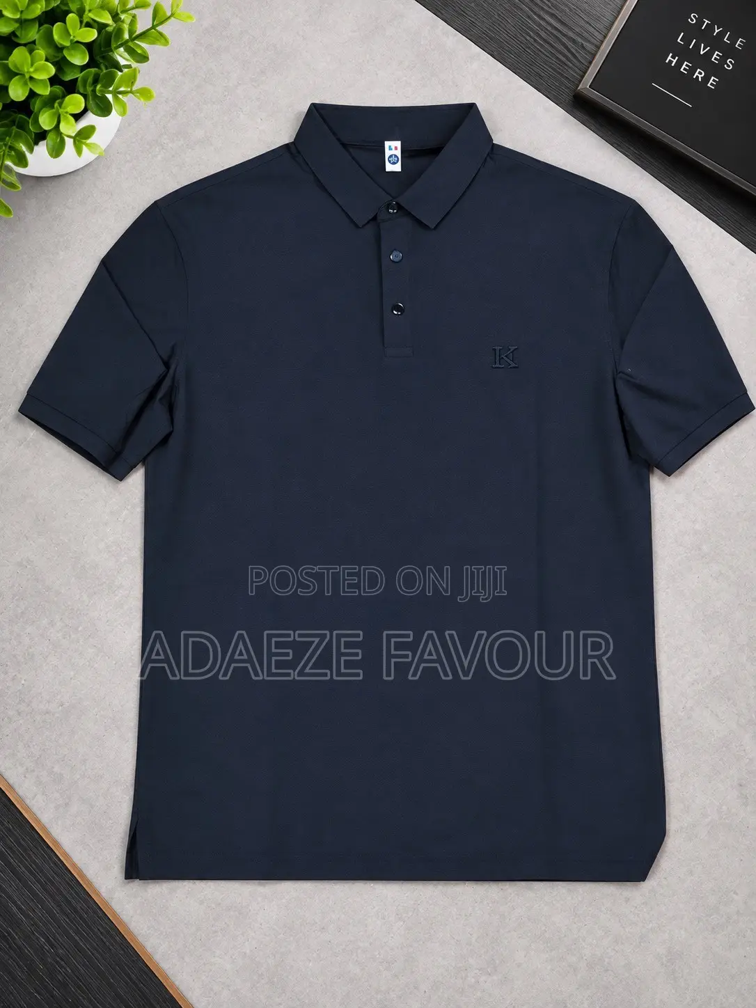 Men’s Black Short-Sleeve Polo Shirt – Casual Classic Fit And