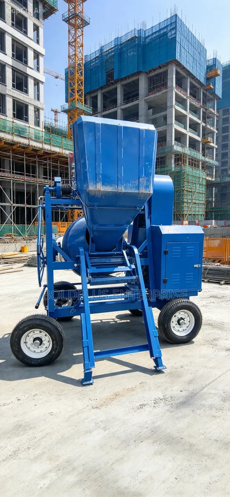 650L Concrete Mixer With Hoist
