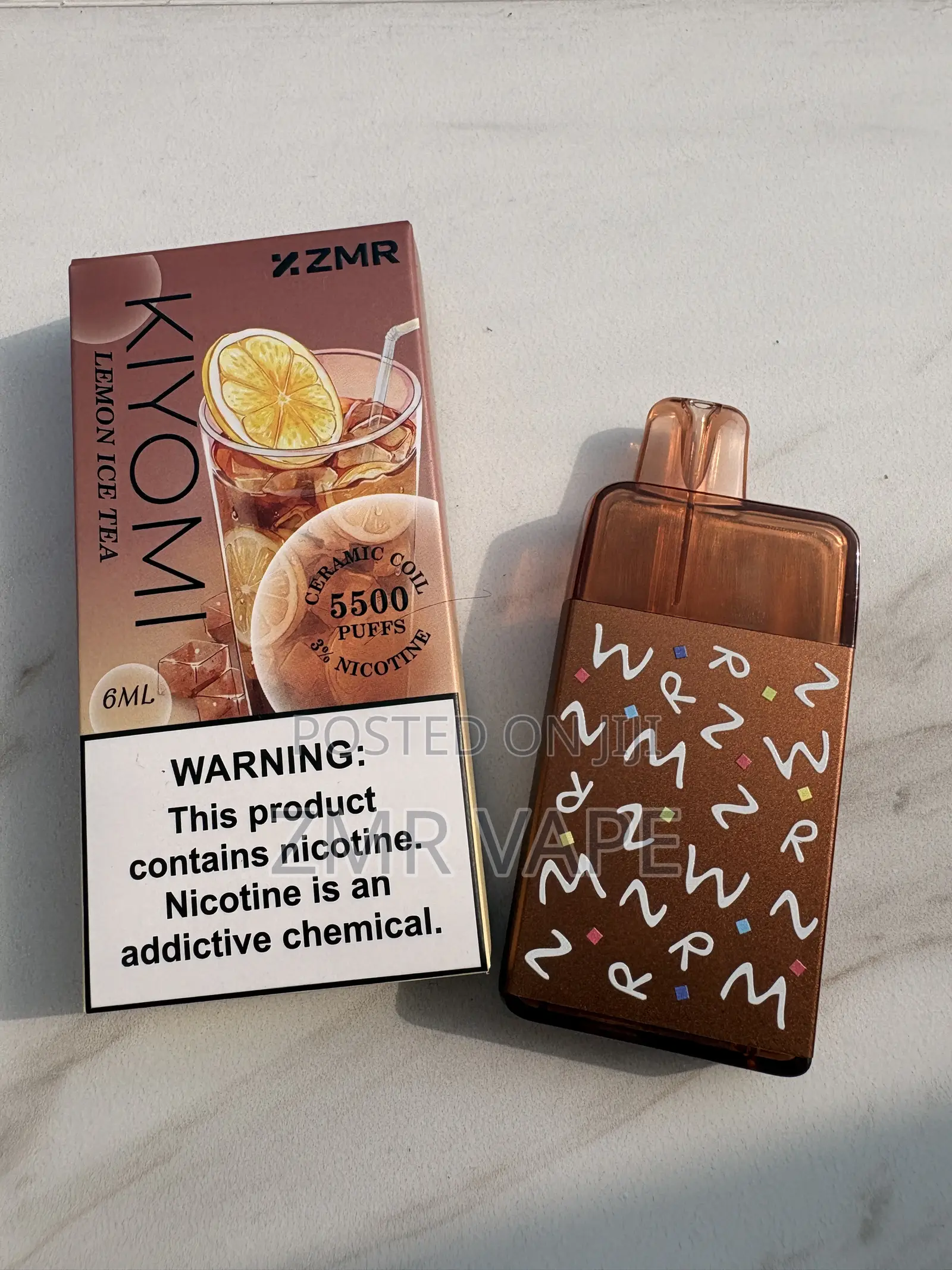 ZMR KIYOMI Lemon Ice Tea Stylish Rechargeable Disposable Vape