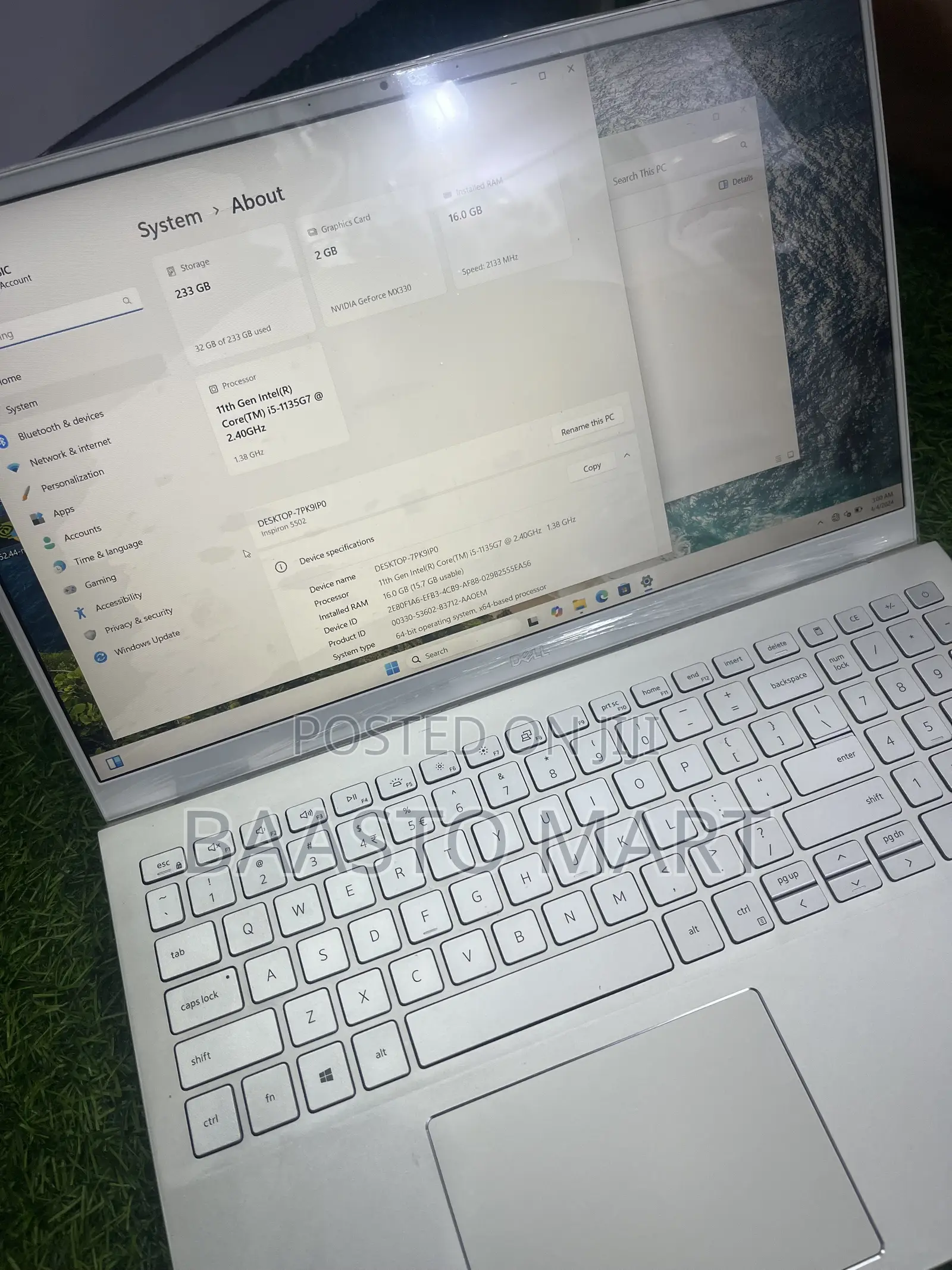 Laptop Dell Inspiron 15 8GB Intel Core i5 SSD 256GB