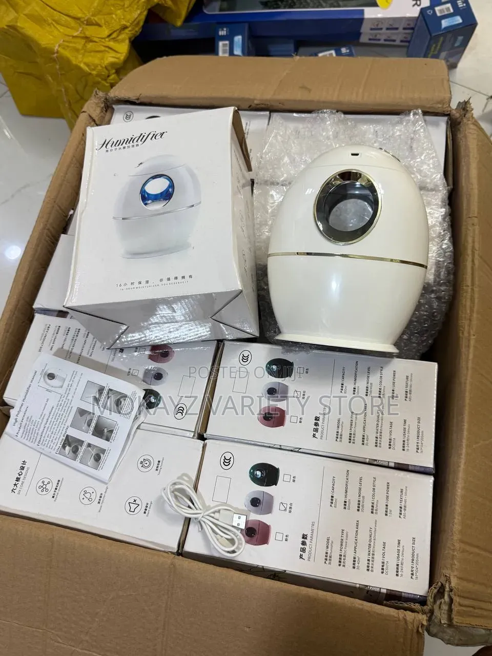 Aromatherapy USB Mist Humidifier Air Purifier Colorful Led Lights