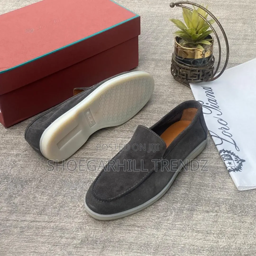 Quality Men Shoes Loro Piana Suede Loafers | Minimalist Soft Leather