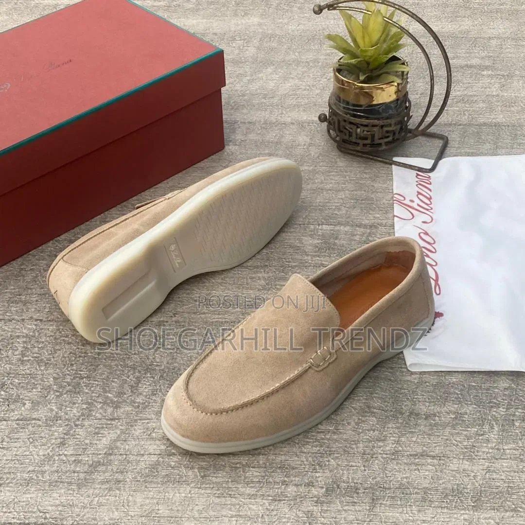 Quality Men Shoes Loro Piana Suede Loafers | Minimalist Soft Leather