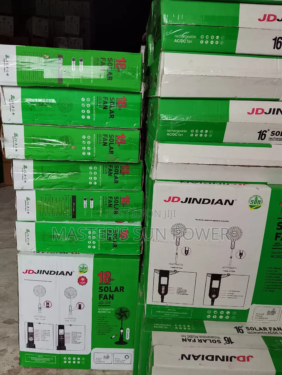 18 Inches JD JINDIAN Solar Fan