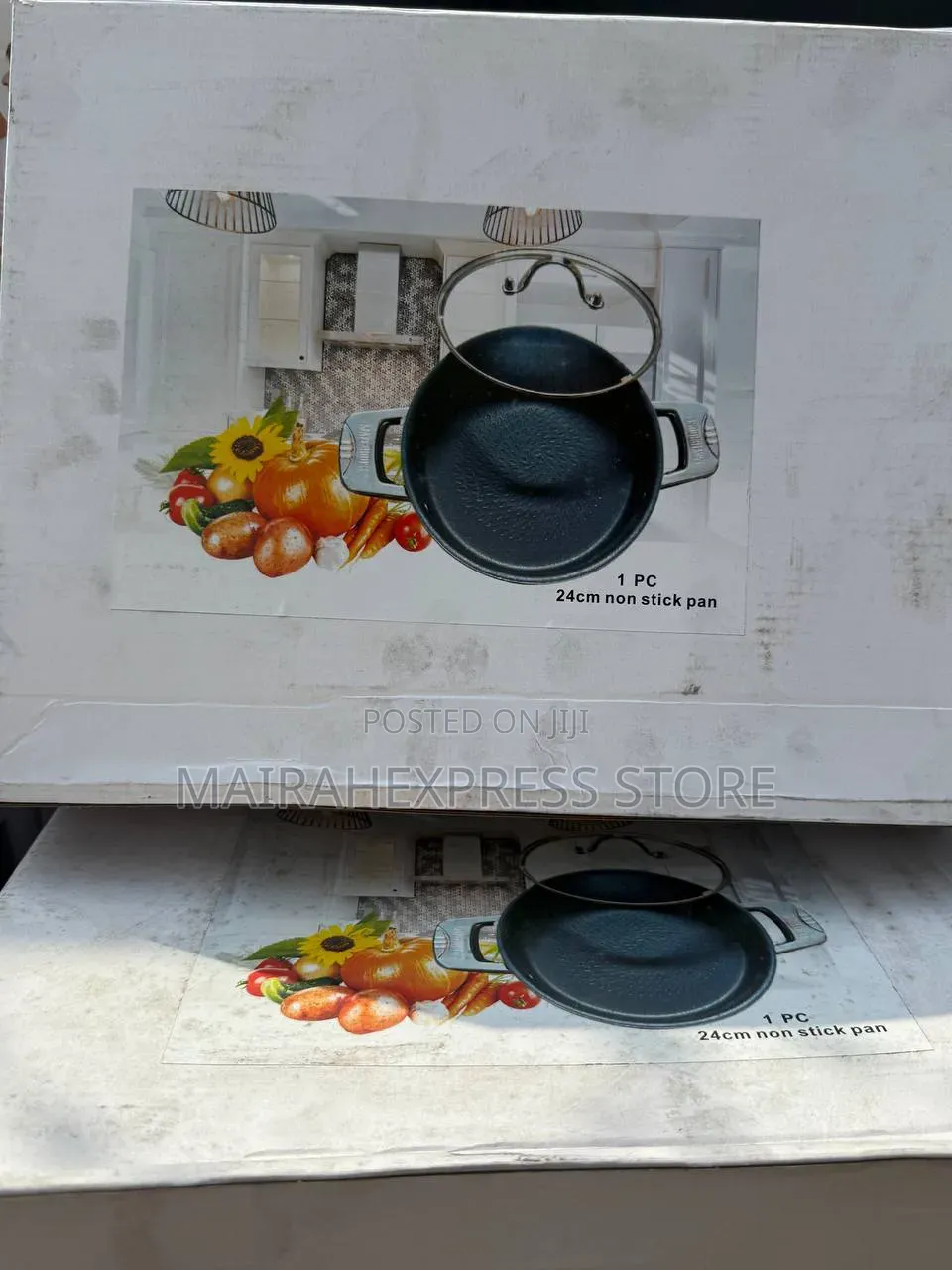 24cm Quality Non-Stick Fry Pan With Lid Cover