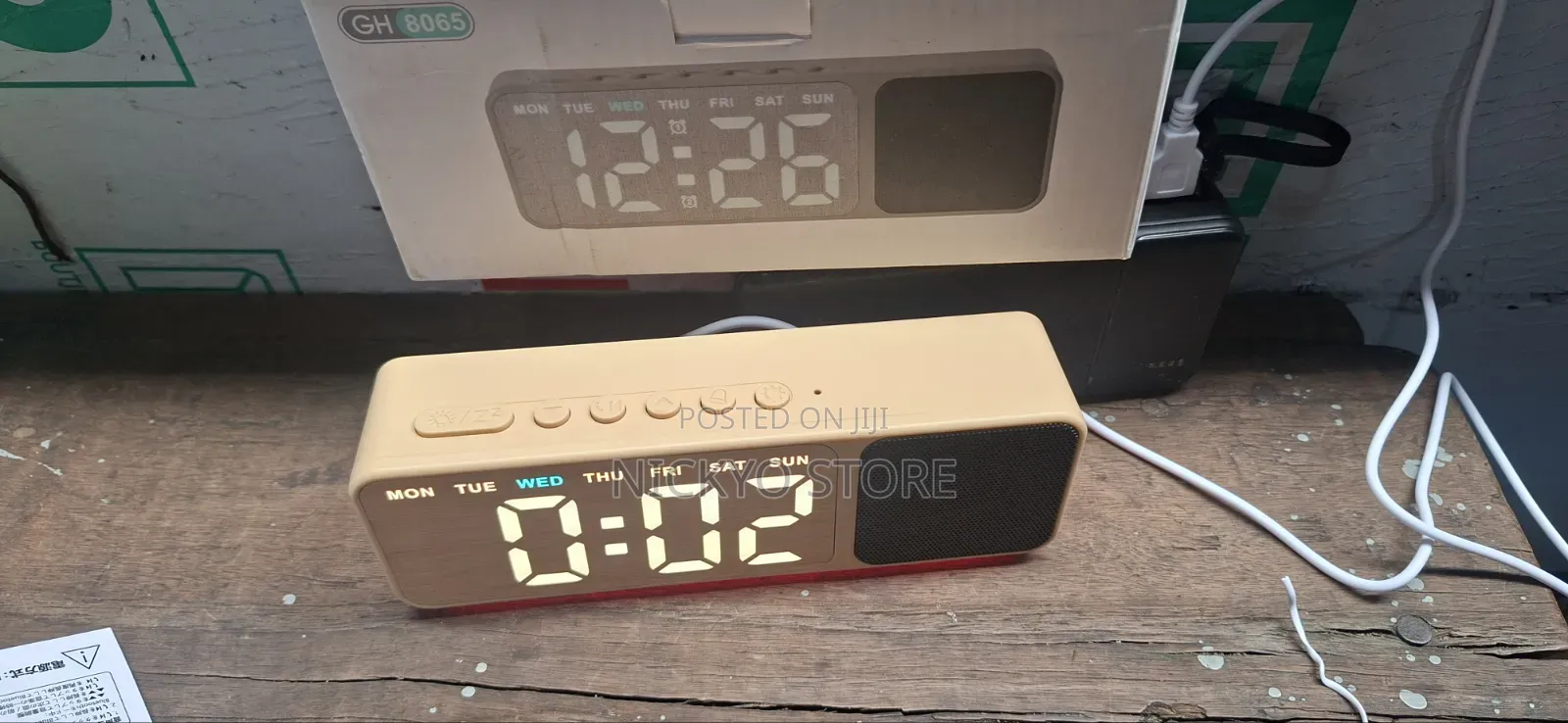 Digital Alarm Clock With Bluetooth Speaker