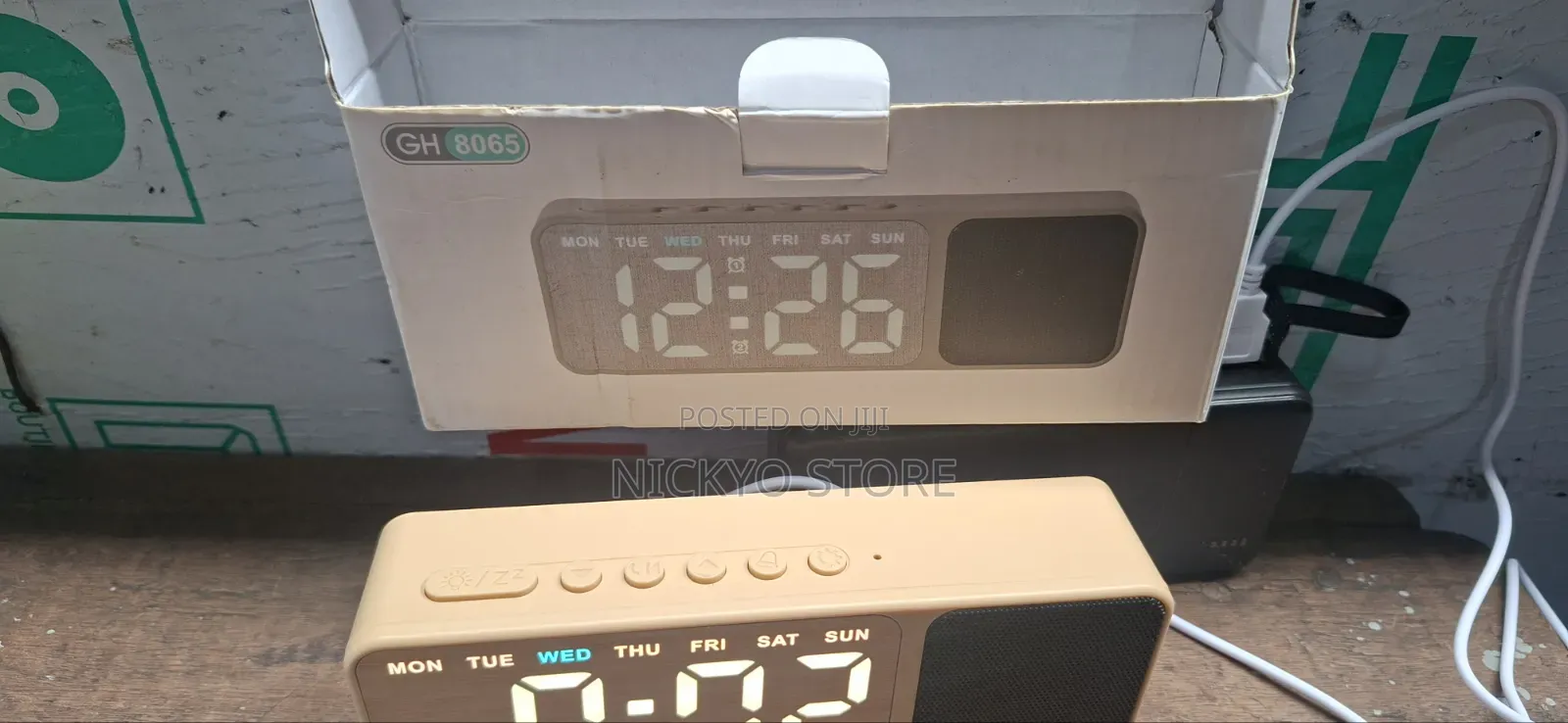 Digital Alarm Clock With Bluetooth Speaker