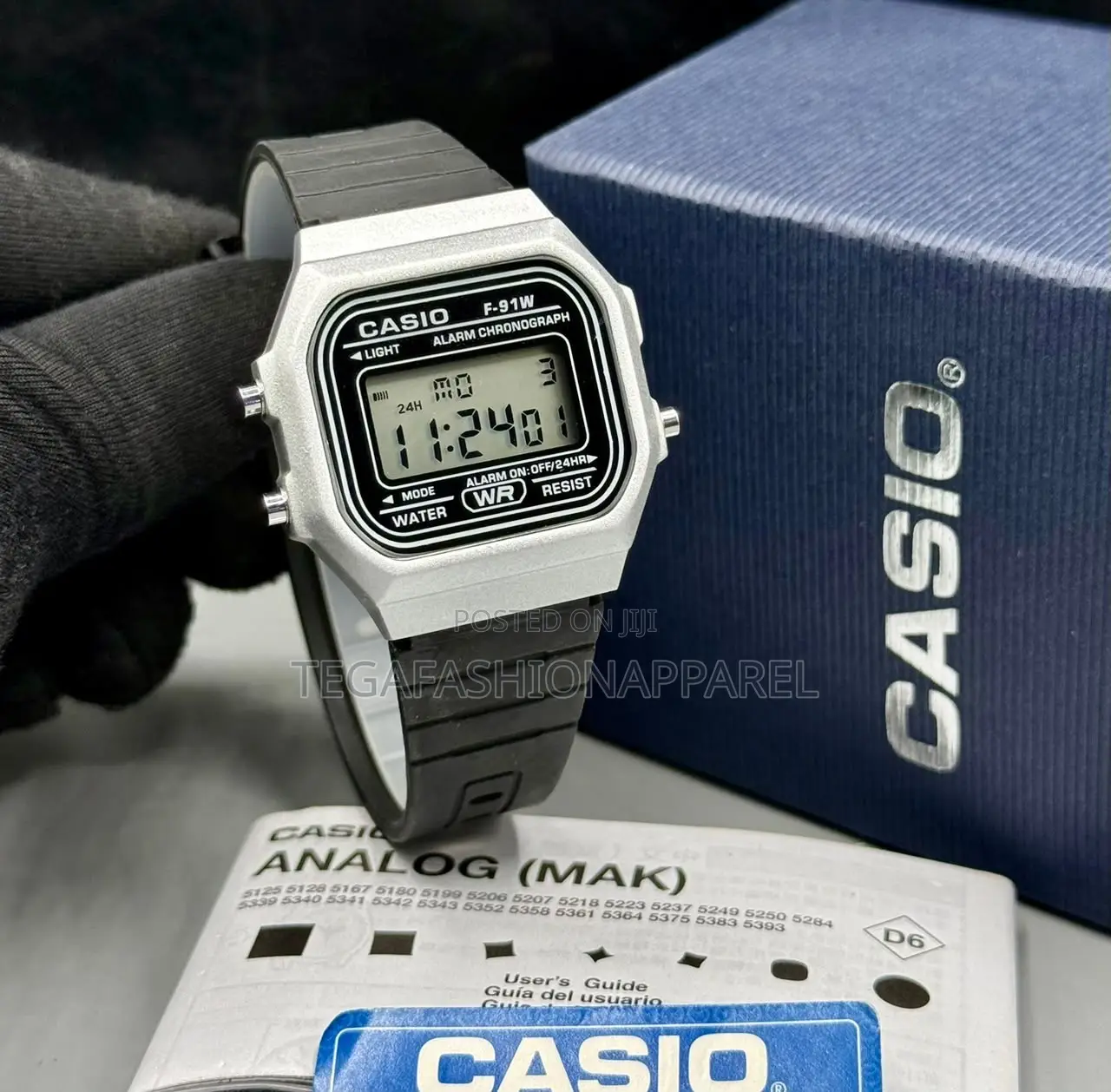 Casio - F91W Digital Rubber Watch