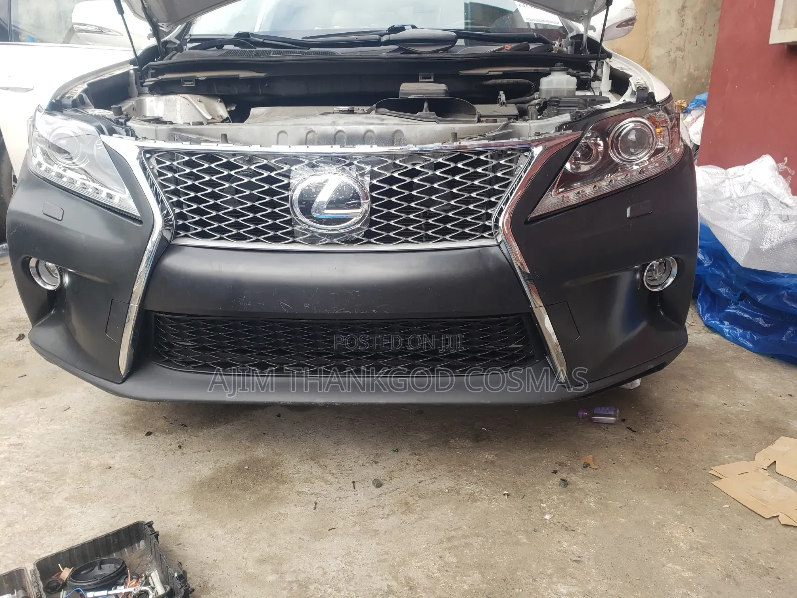 Complete Front Bumper and Full Light Lexus Rx350 2015 Model