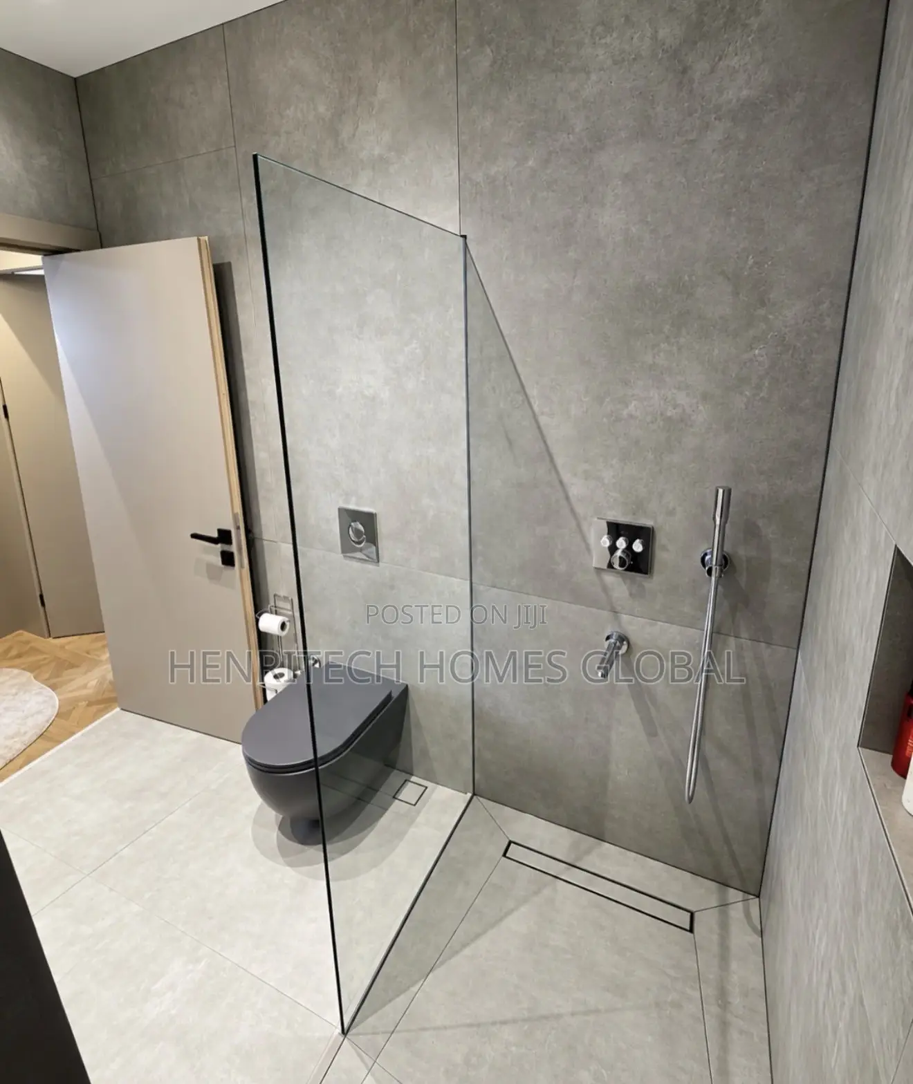Matt Black Wall Hung Conceal WC (Other Accessories Available) Dm Us