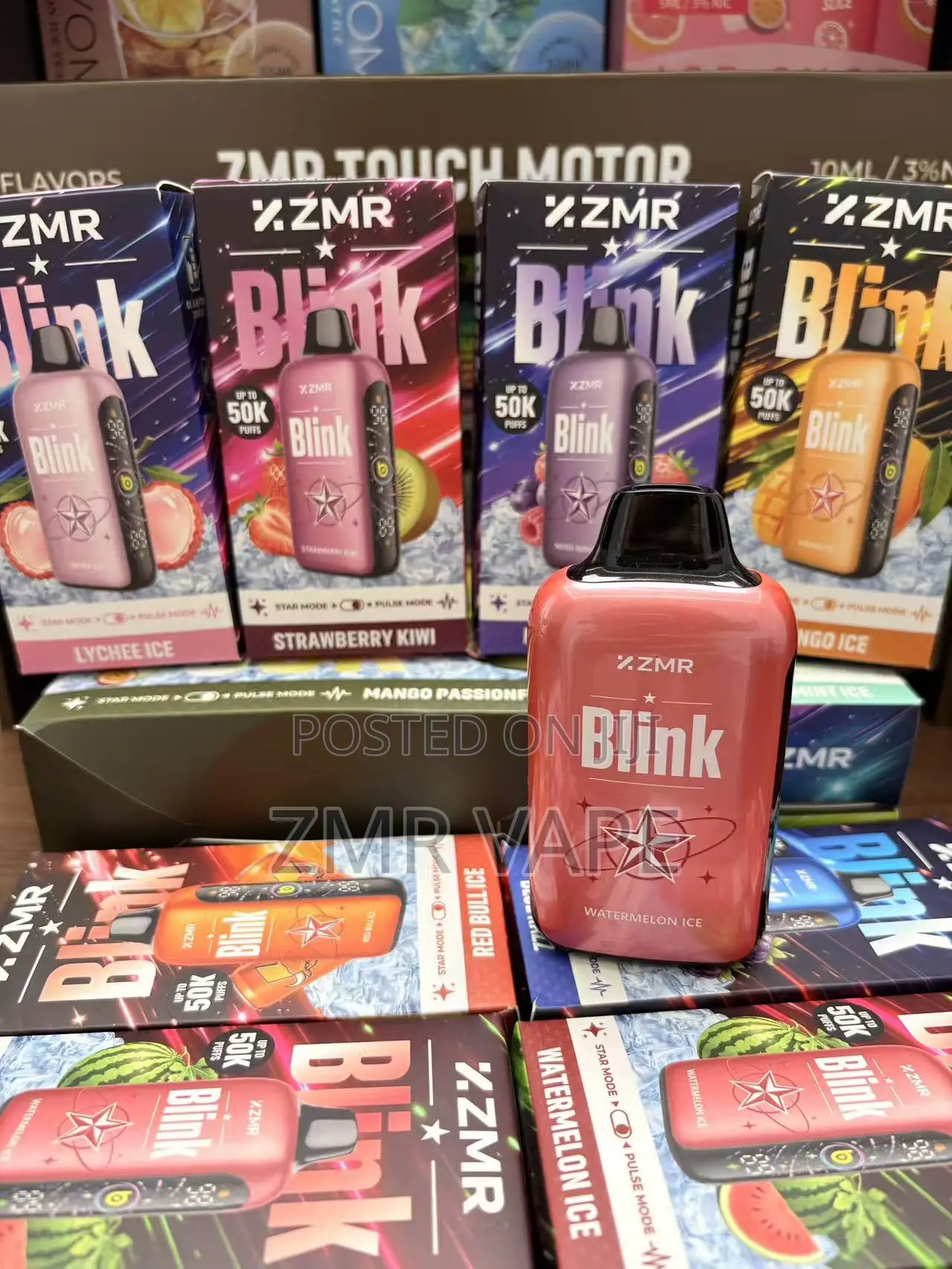 ZMR BLINK Watermelon Ice 50K Disposable Vape – Dual Power
