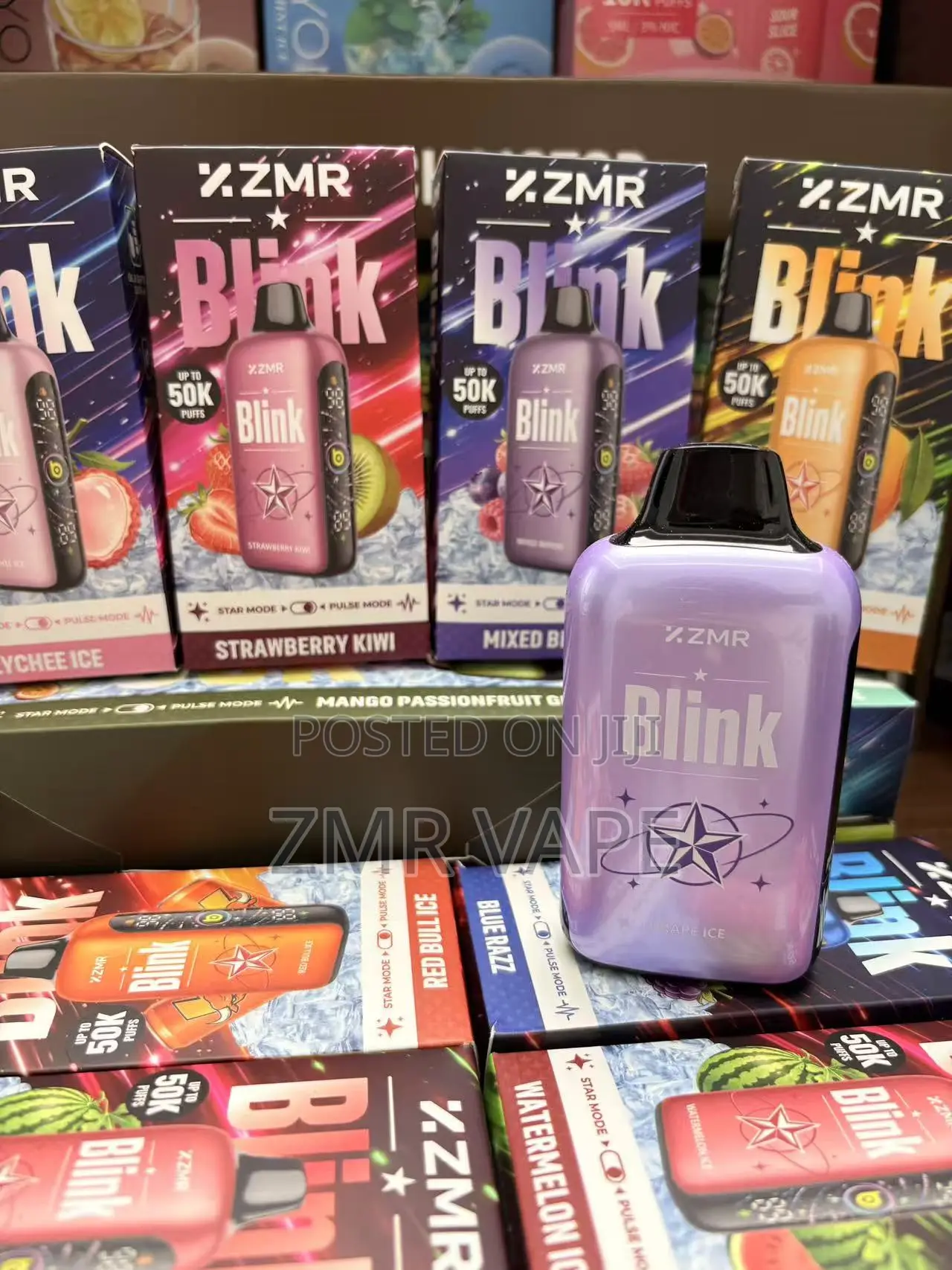 ZMR BLINK Grape Ice 50K Rechargeable Disposable Vape