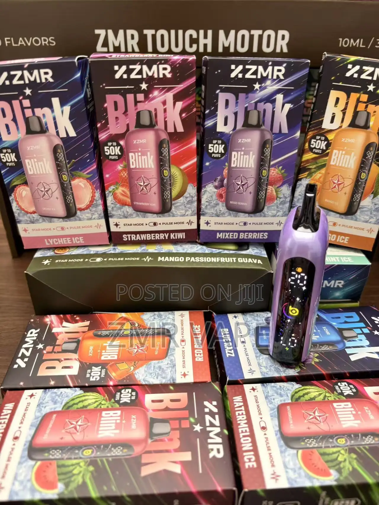 ZMR BLINK Grape Ice 50K Rechargeable Disposable Vape
