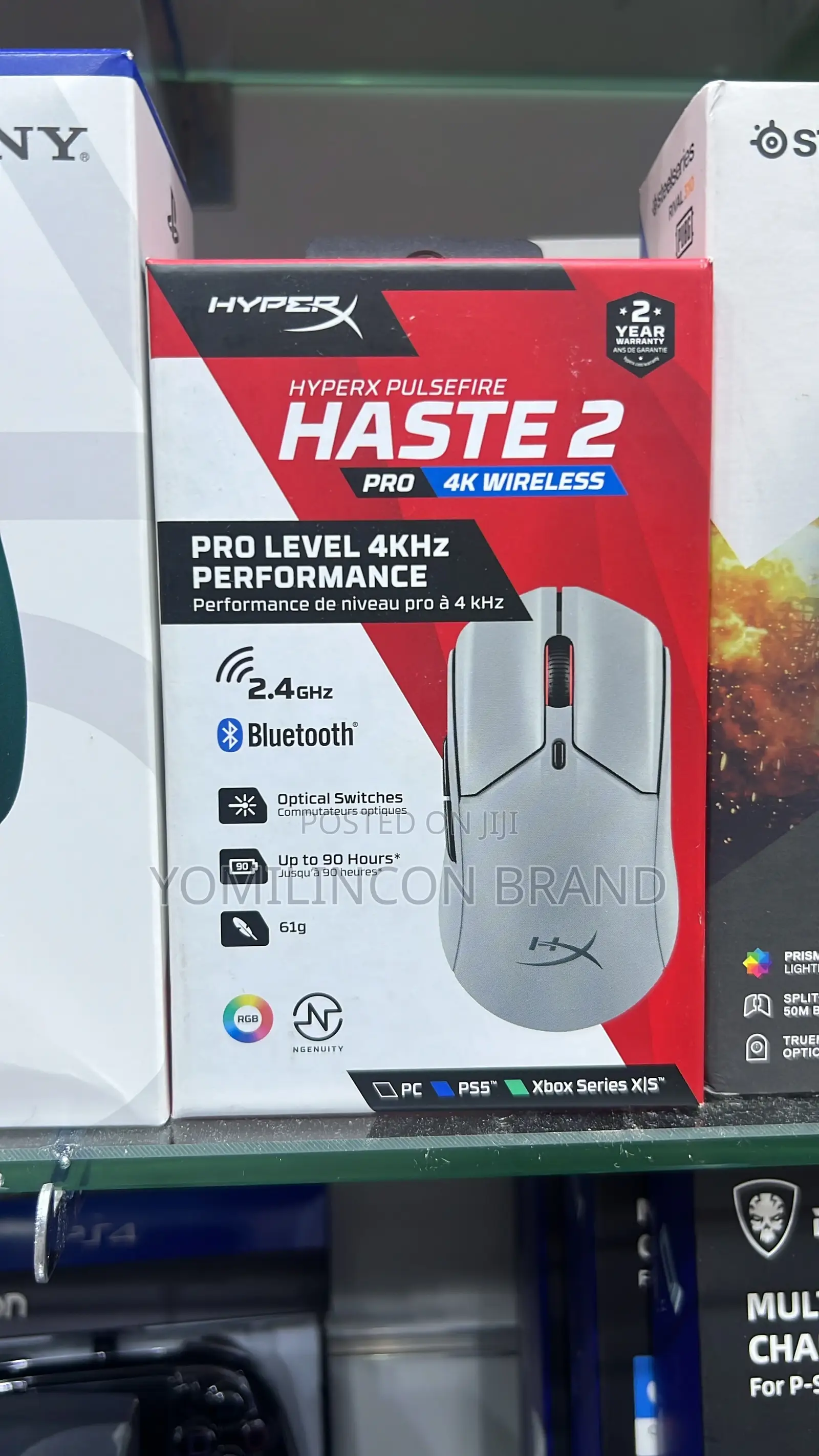 HyperX Pulsefire Haste 2 Pro 4K Wireless Gaming Mouse for PC