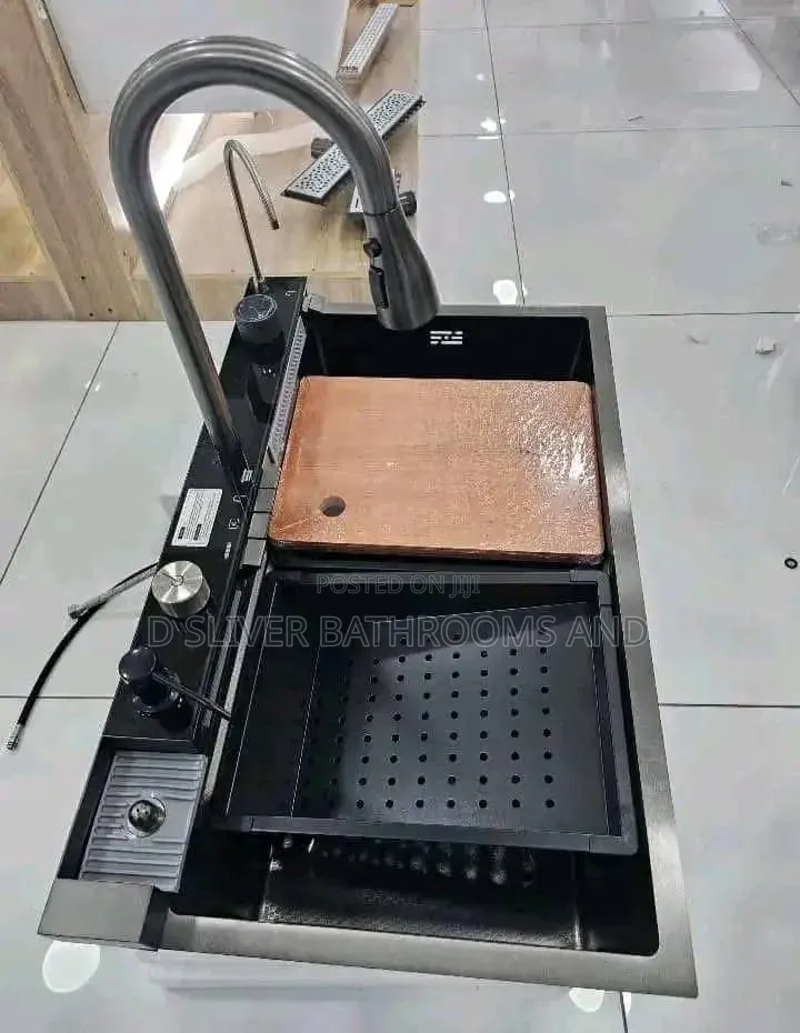 Multi Functional Modern Kitchen Sink With Stylist Faucet
