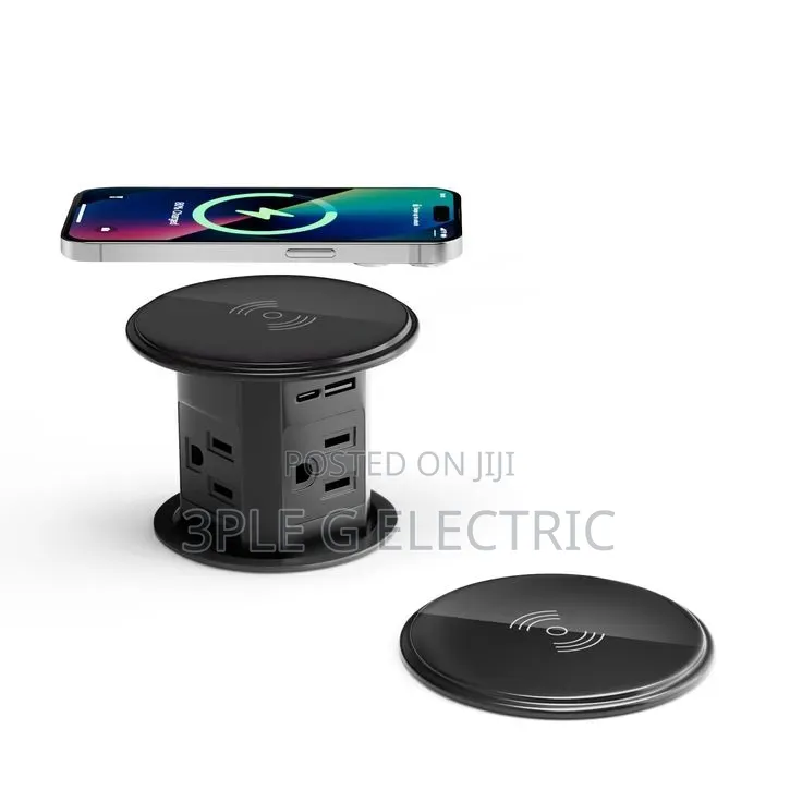 High Quality Pop Up Socket With USB Type C and Wireless Charger