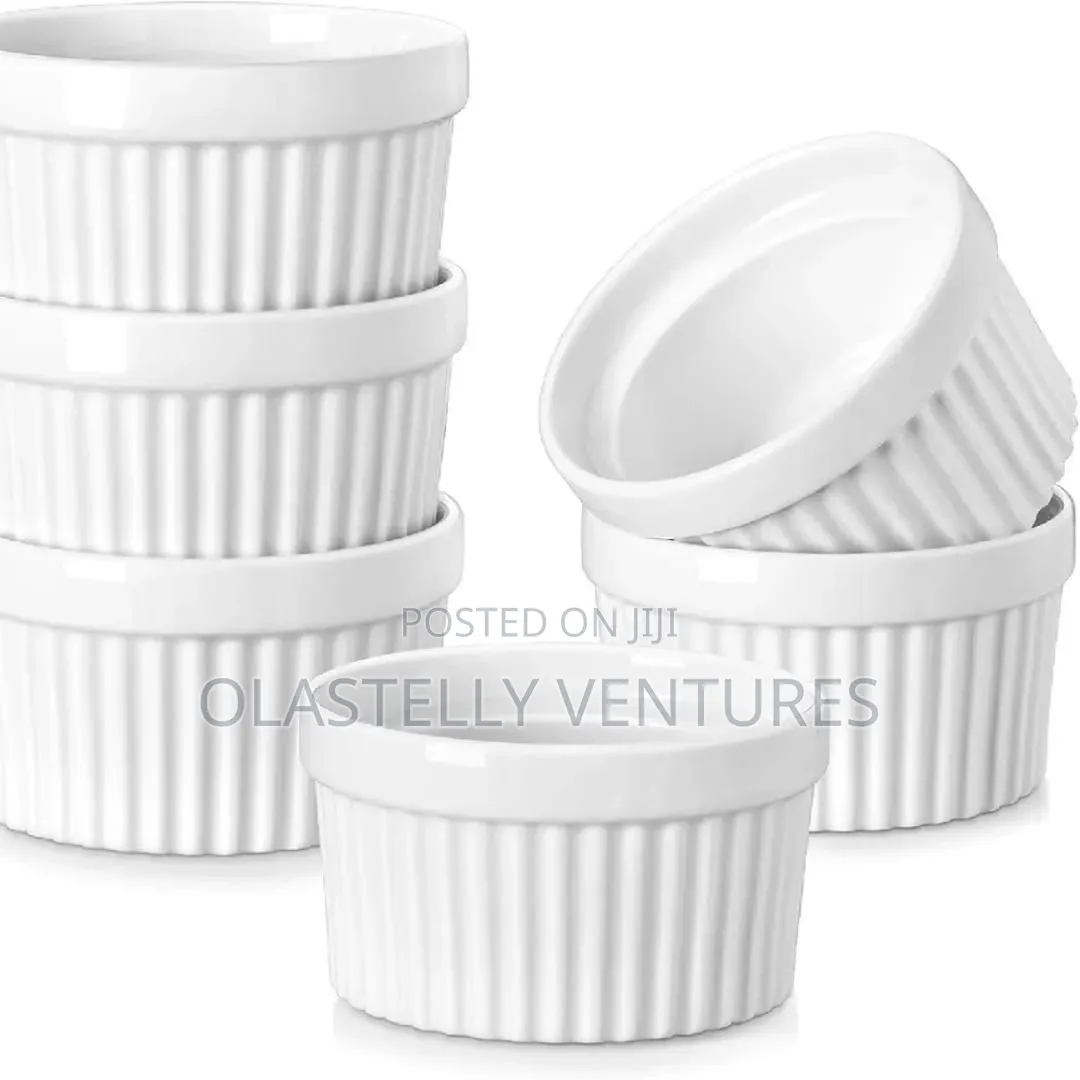 Quality Ceramic White Dessert, Sauce Ramekins Bowls
Per Doz