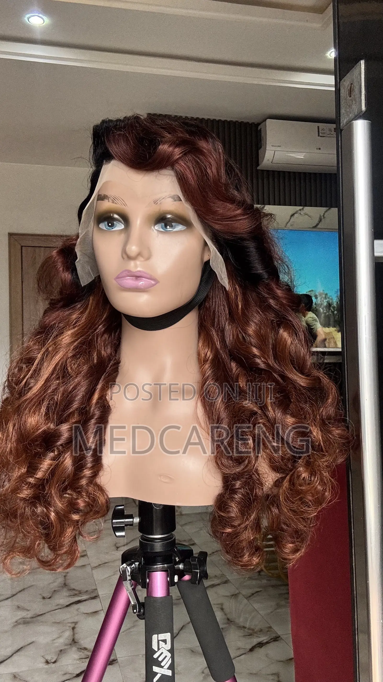 Dark Root Cajun Bouncy Frontal Wig