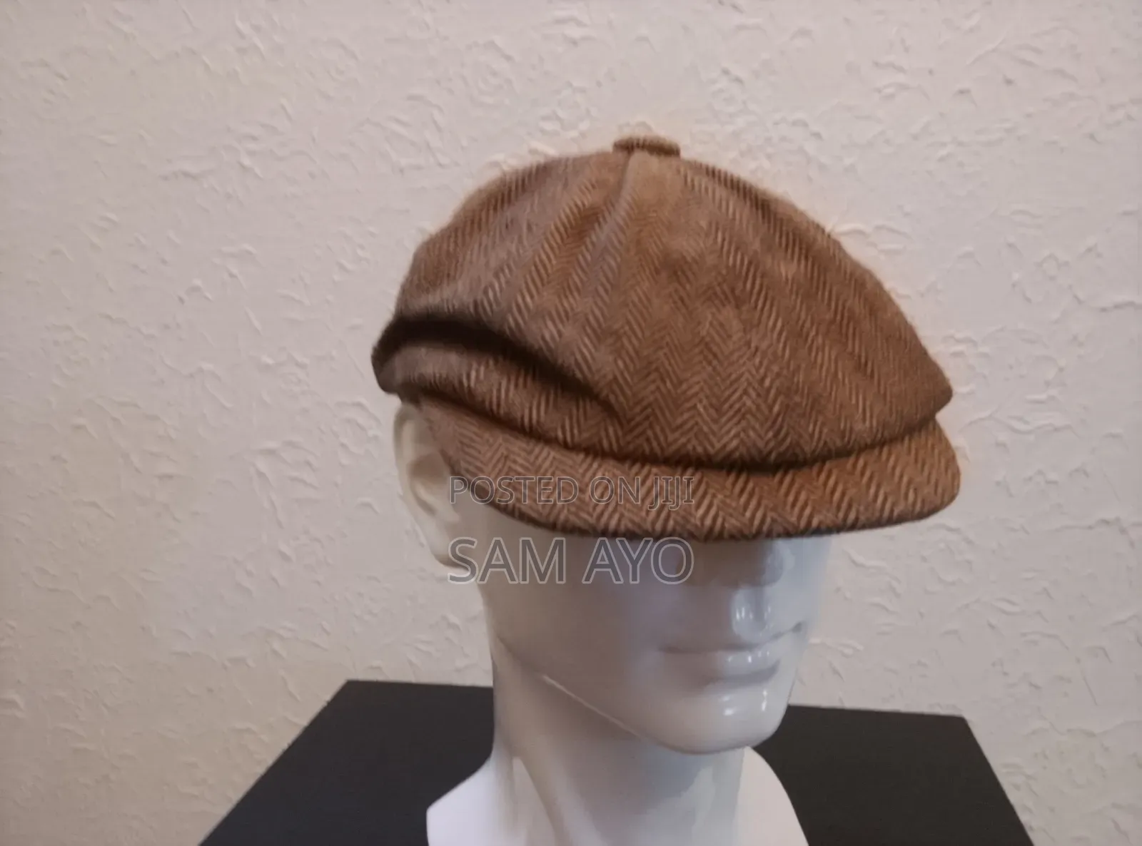 Men Papas Cap Imterwove Panama Cap - Brown