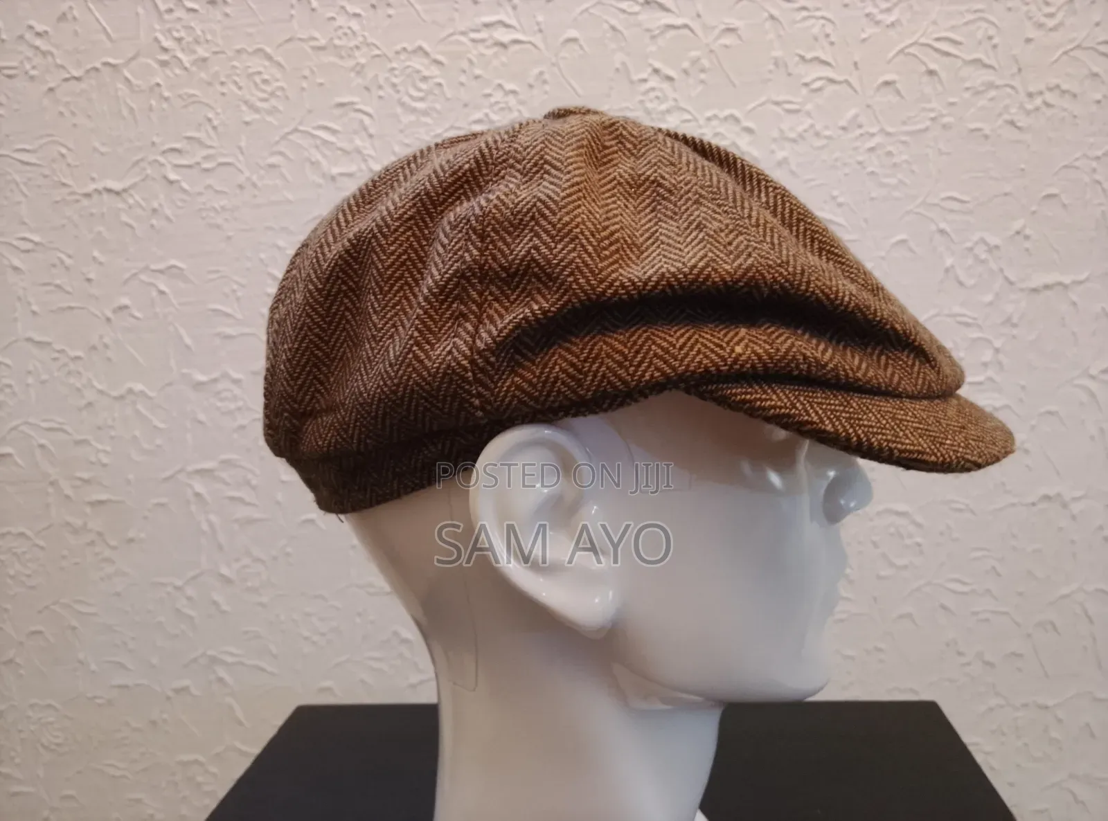 Men Papas Cap Imterwove Panama Cap - Brown