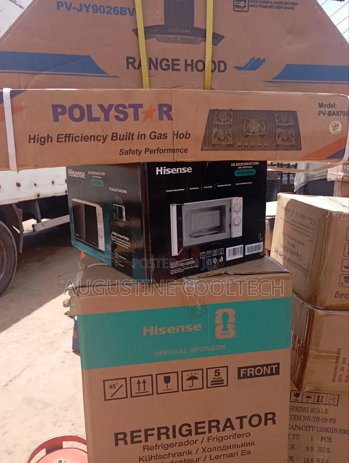 Brand New Kitchen Extractor Microwave and Gascooker a Combo
