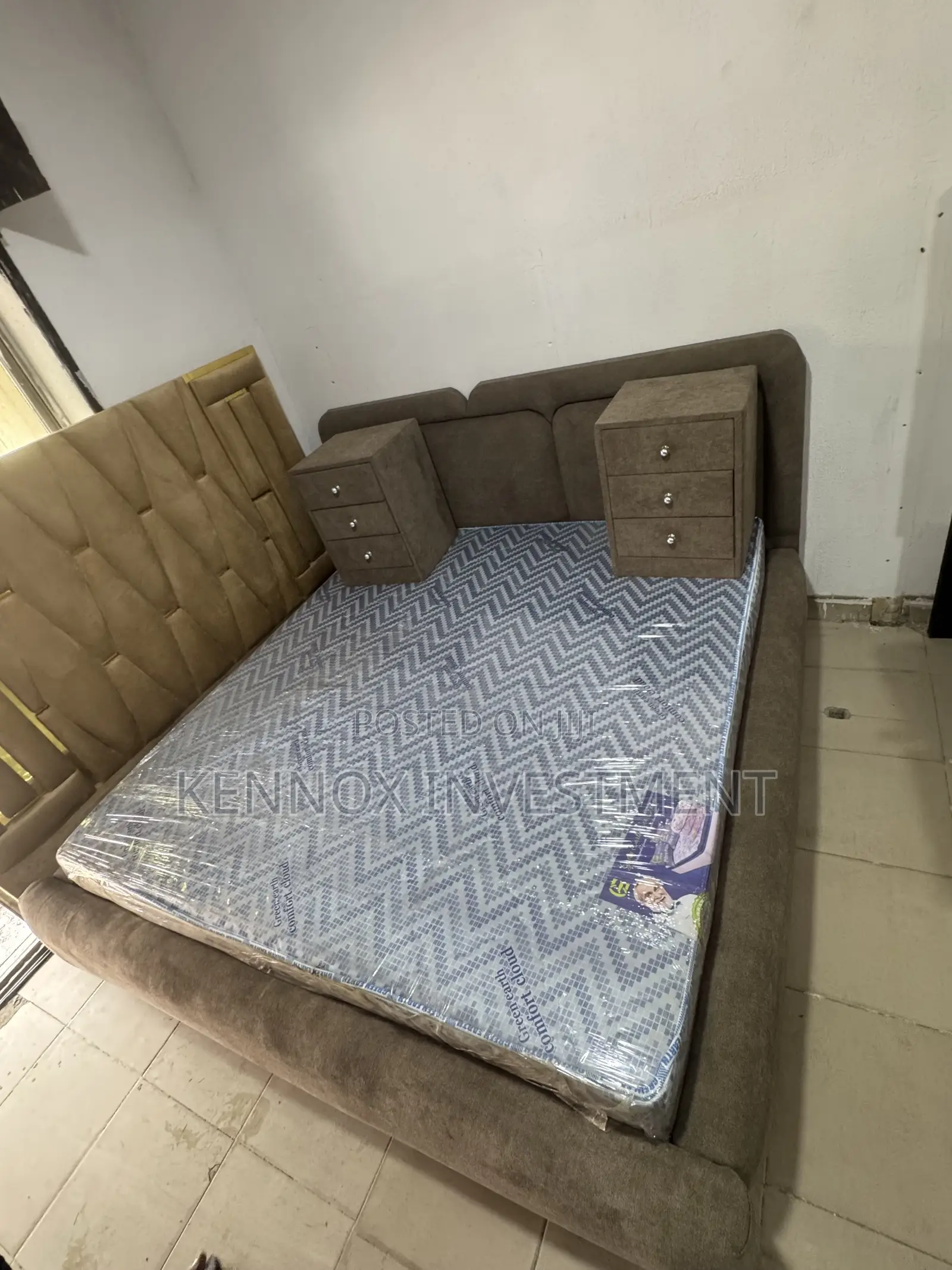 Executive 6 by 6 Padded Bedframe/ Upholstery Wooden Bed(165,000)