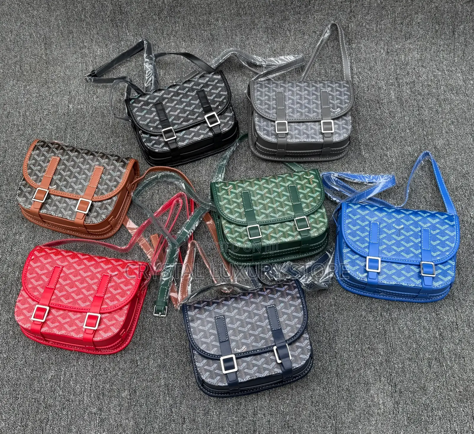Goyard Quality Luxury Men Genuine Leather Crossbag