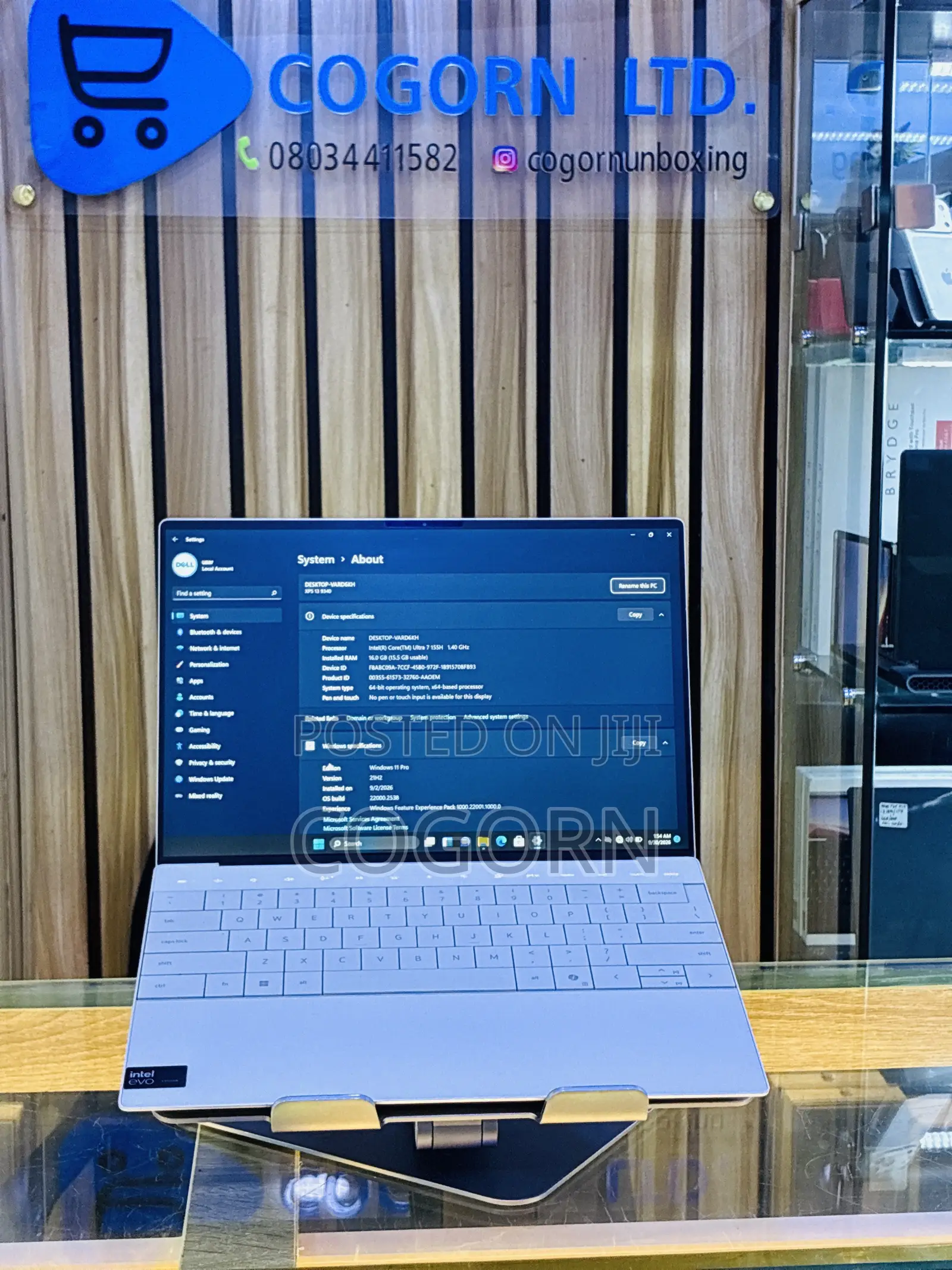 Laptop Dell XPS 13 9310 2-in-1 16GB Intel Core Ultra 7 SSD 512GB